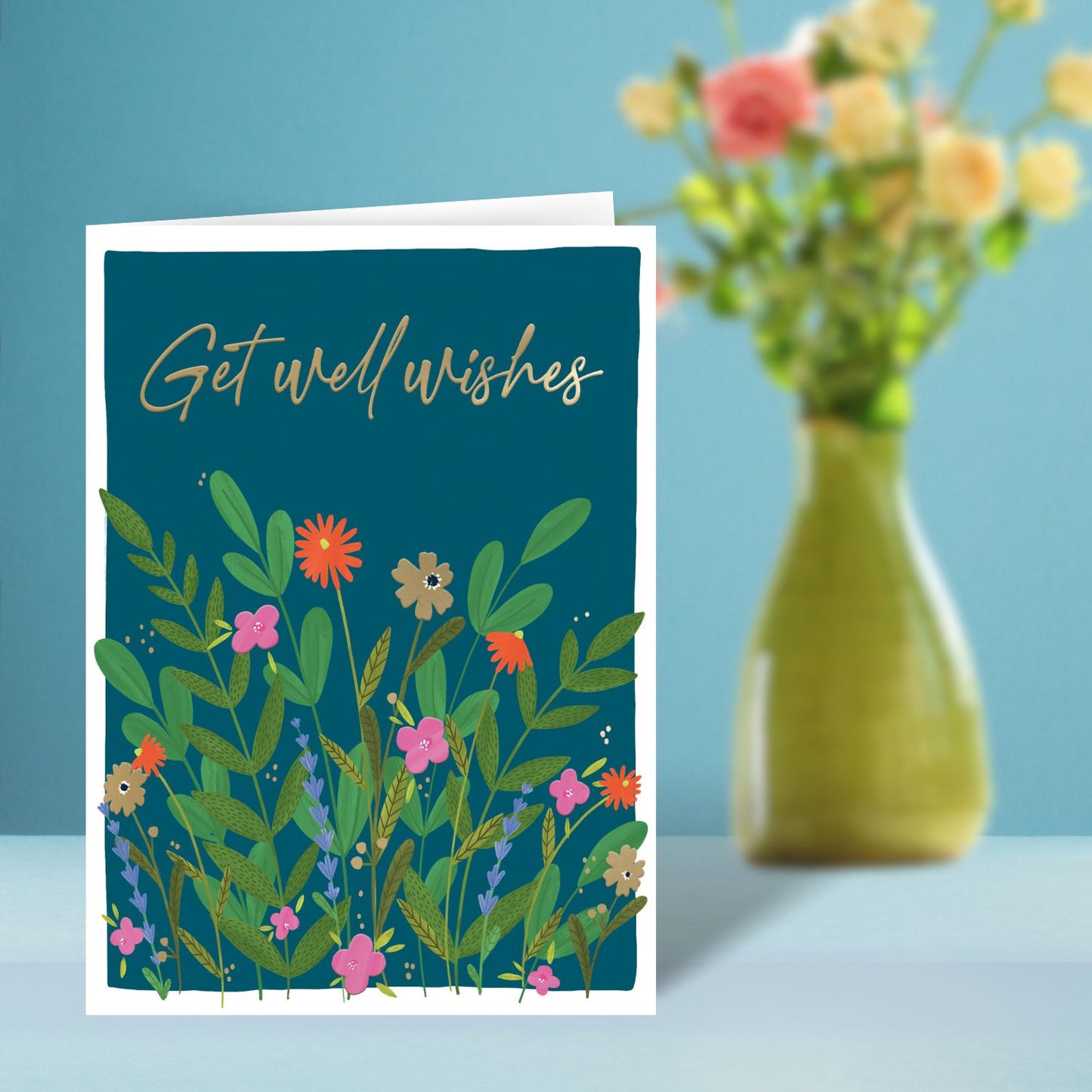 Get Well Wishes Bloomtastic Wonderland! Get Well Contemporary Greeting Card