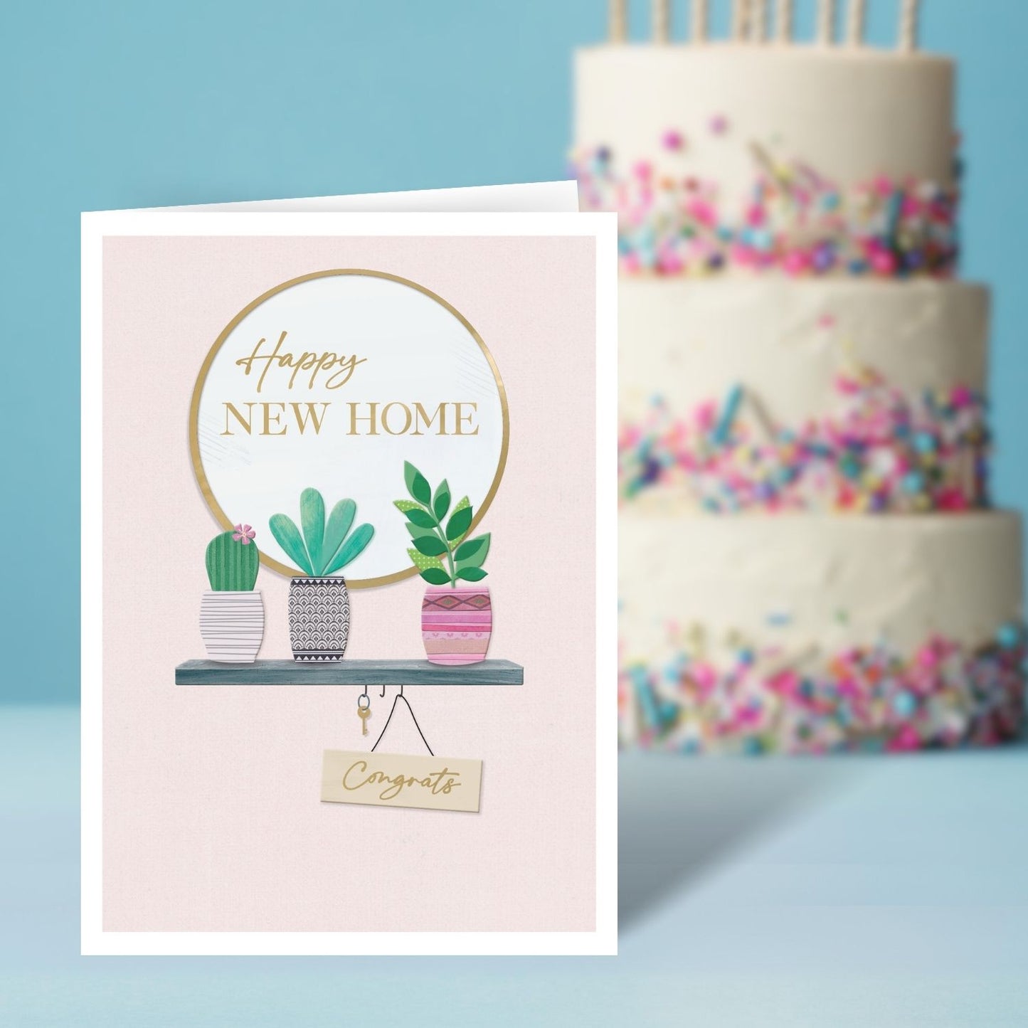 Happy New Home Congrats Plant Pals! Contemporary New Home Greeting Card