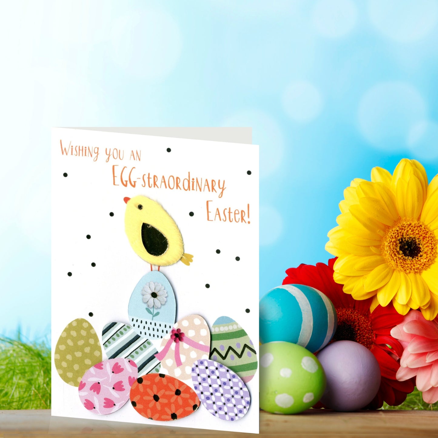 Embellished Wishing You An Egg-Straordinary Easter Hand-Finished Easter Card