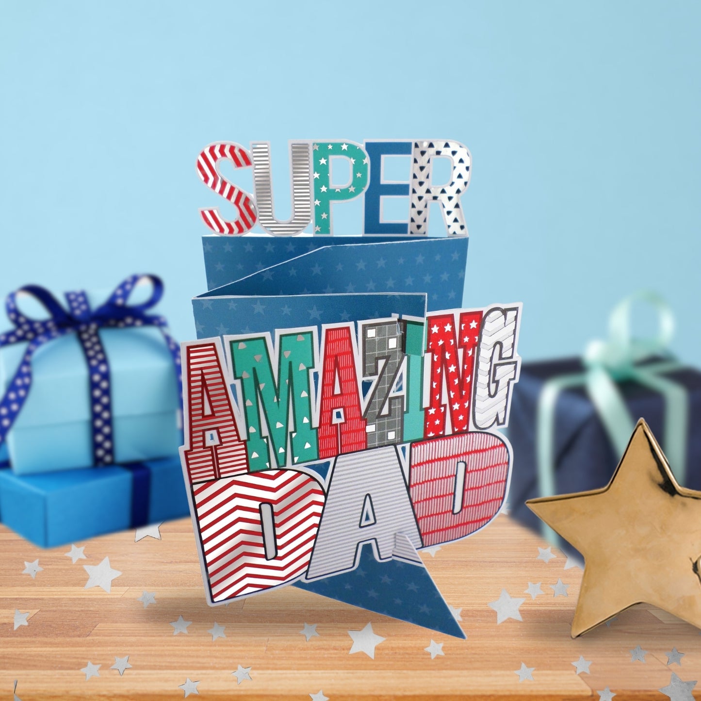 Super Amazing Dad 3D Cutting Edge Father's Day Card