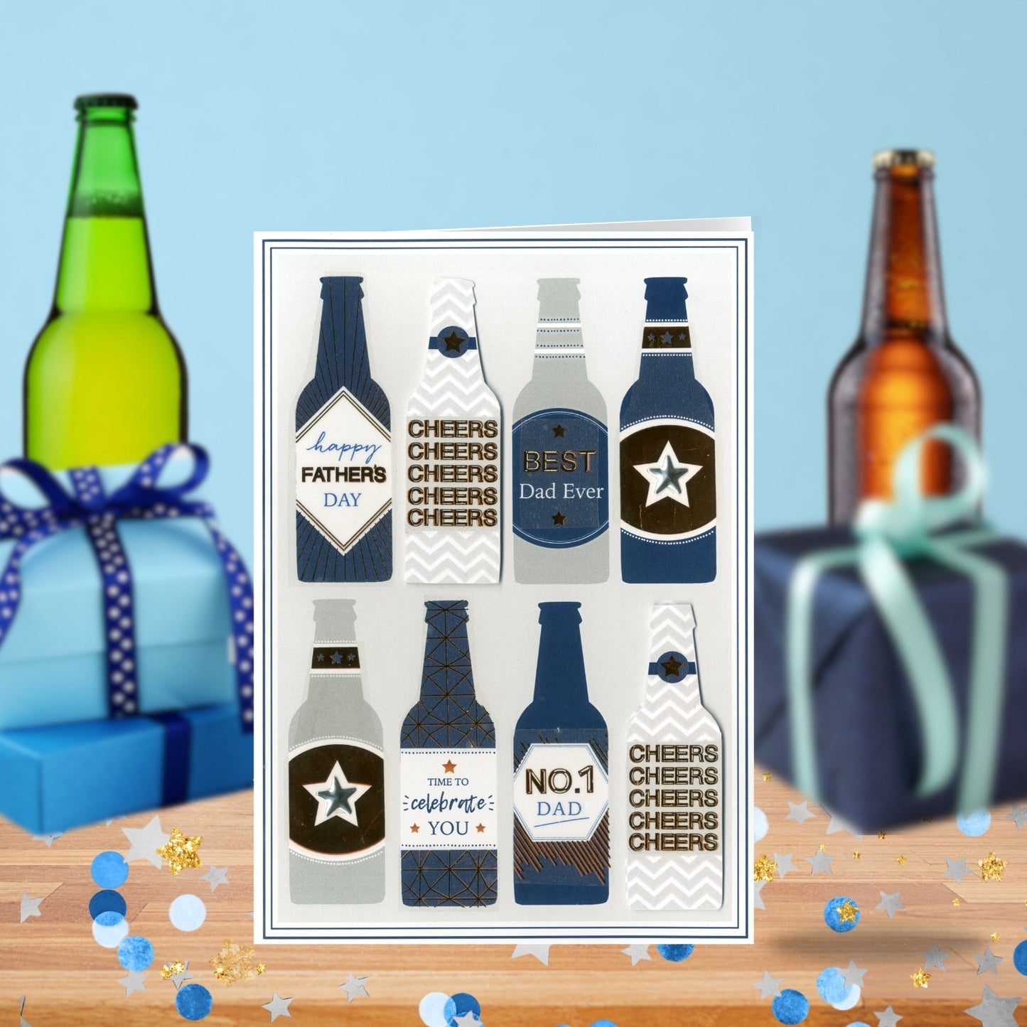 Cheers No.1 Dad Father's Day Card