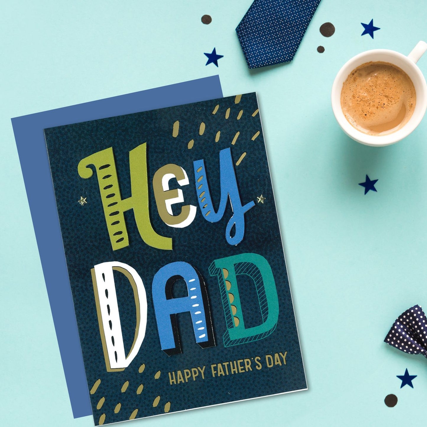Hey Dad Fun, Funky, Fabulous! Embellished Father's Day Greeting Card