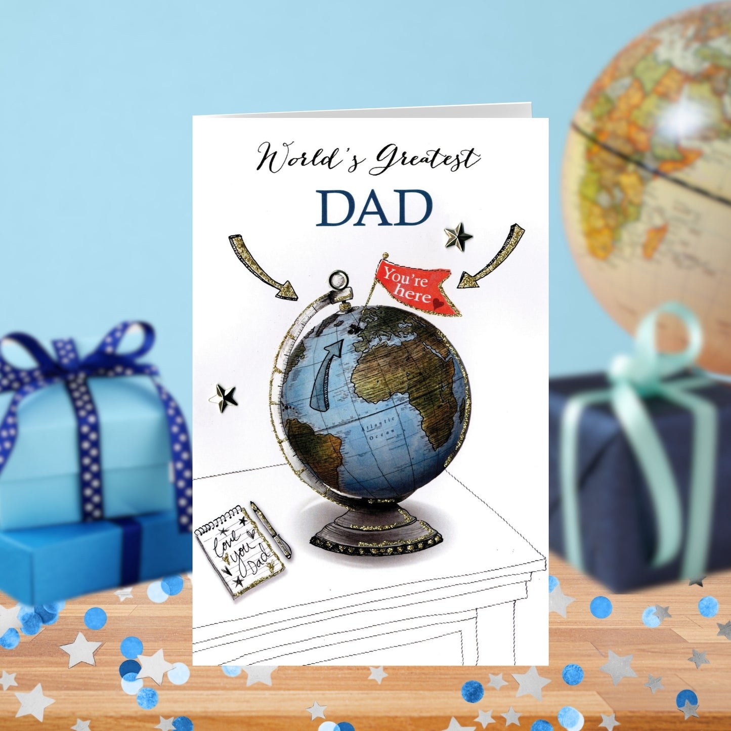 World's Greatest Dad Joie De Vivre Embellished Father's Day Card