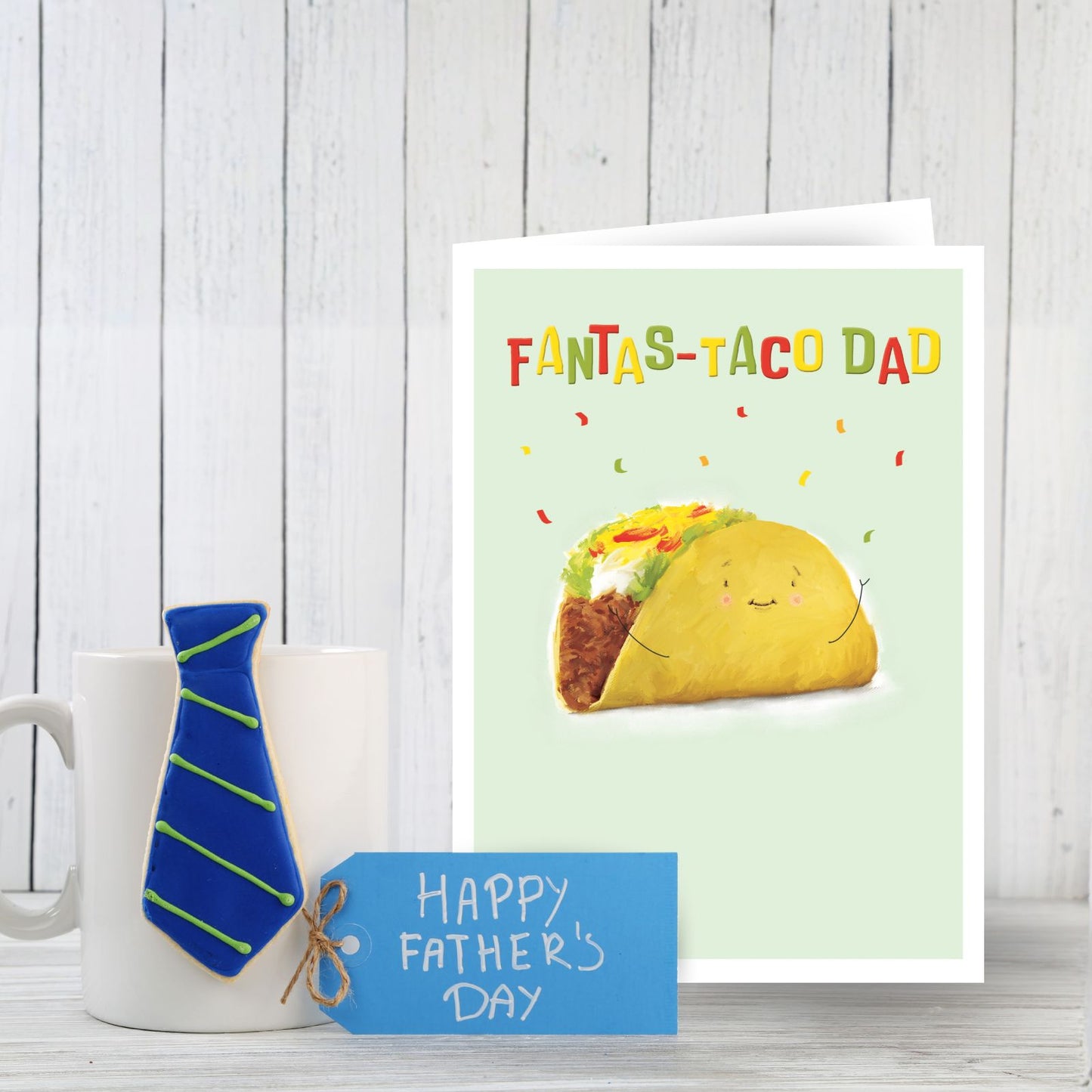 Funny Father's Day Card Fantas-Taco Dad Taco Themed Happy Father's Day Card