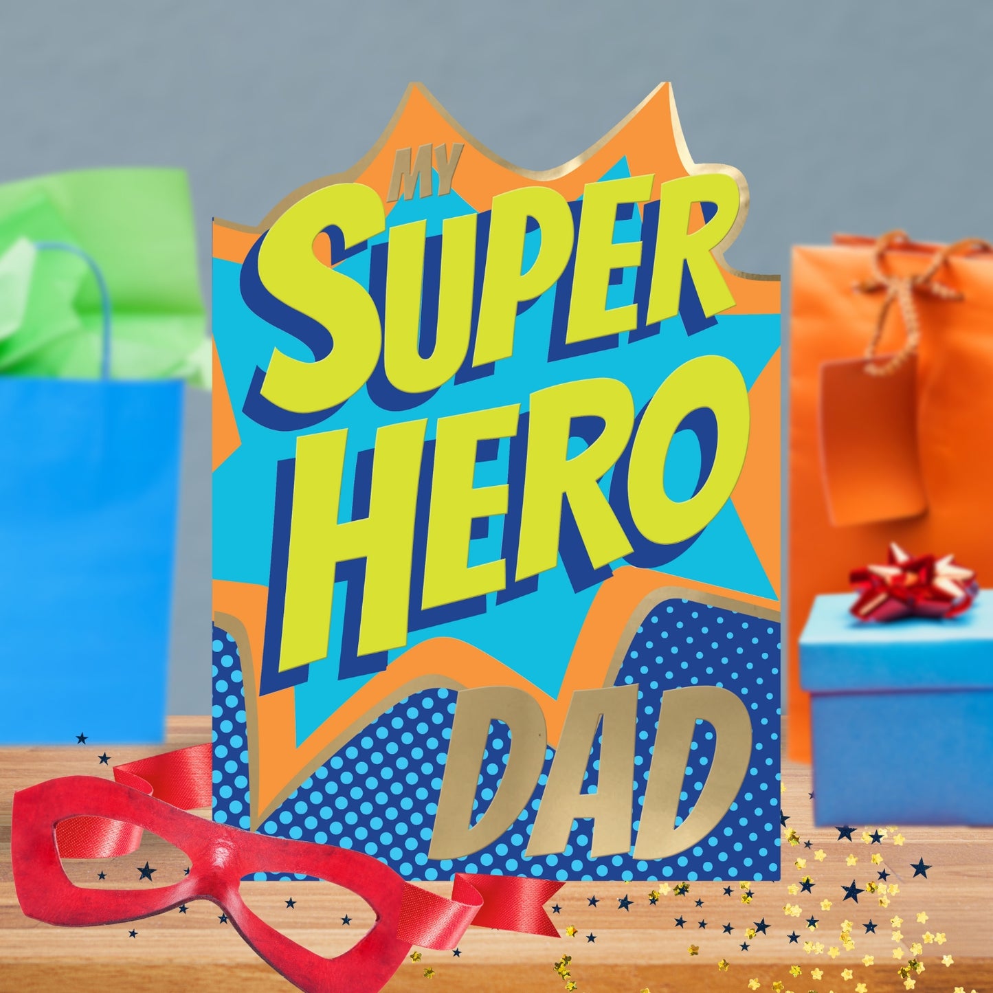 My Superhero Dad Always Be My Hero Father's Day Greeting Card