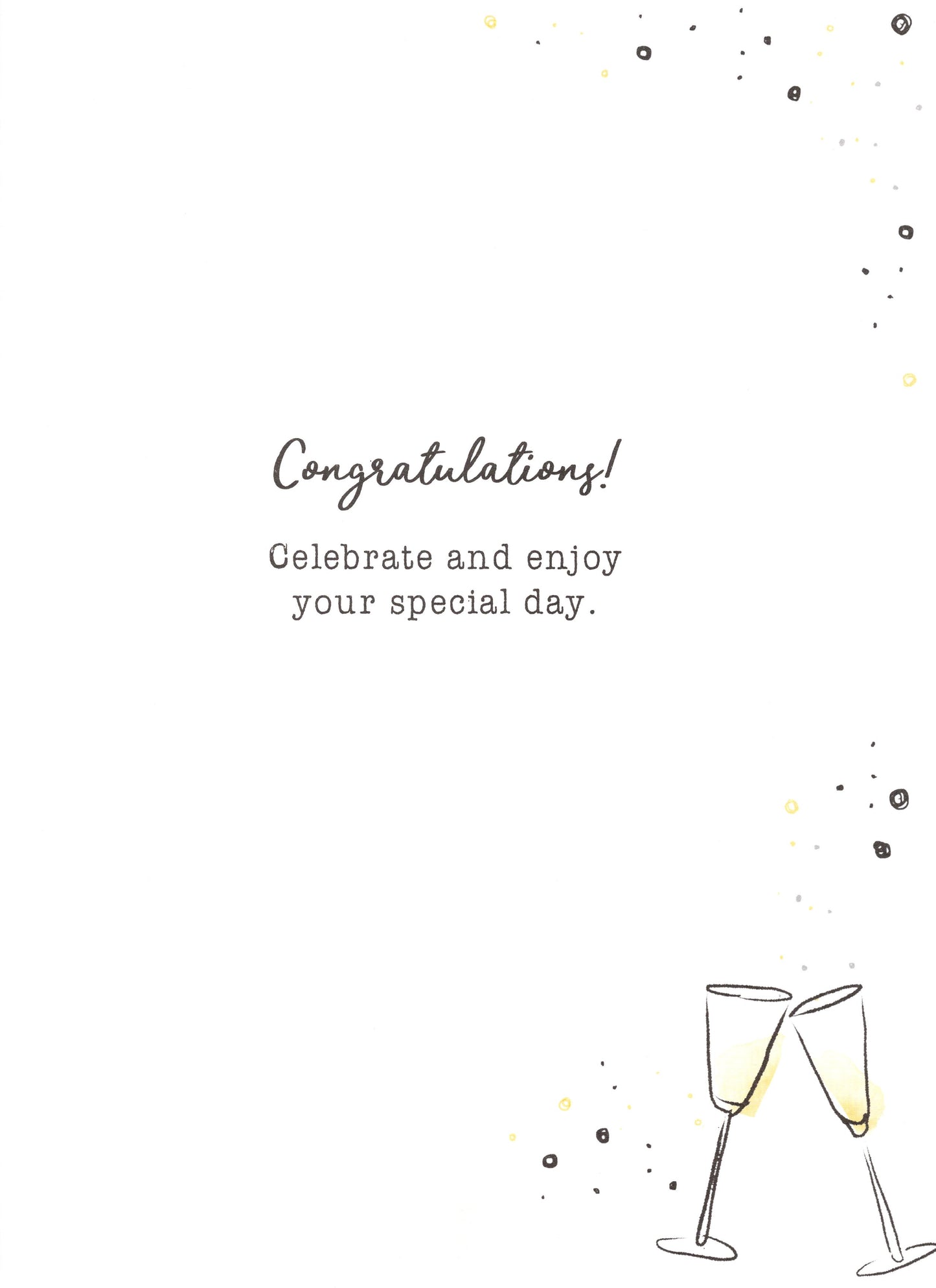 21st Happy Birthday Fizz Gigantic Greeting Card A4 Sized Cards