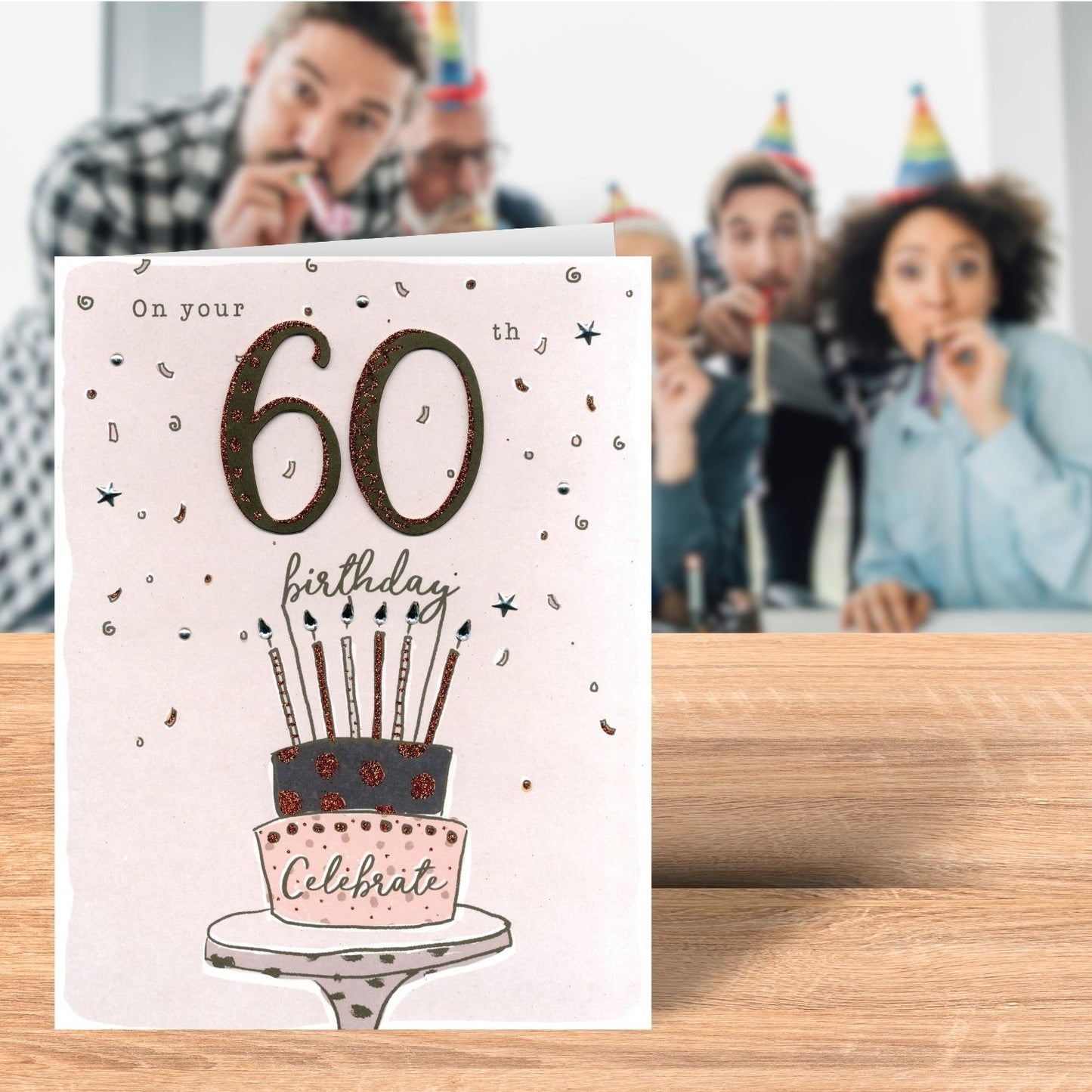 On Your 60th Birthday Gigantic Greeting Card A4 Sized Cards