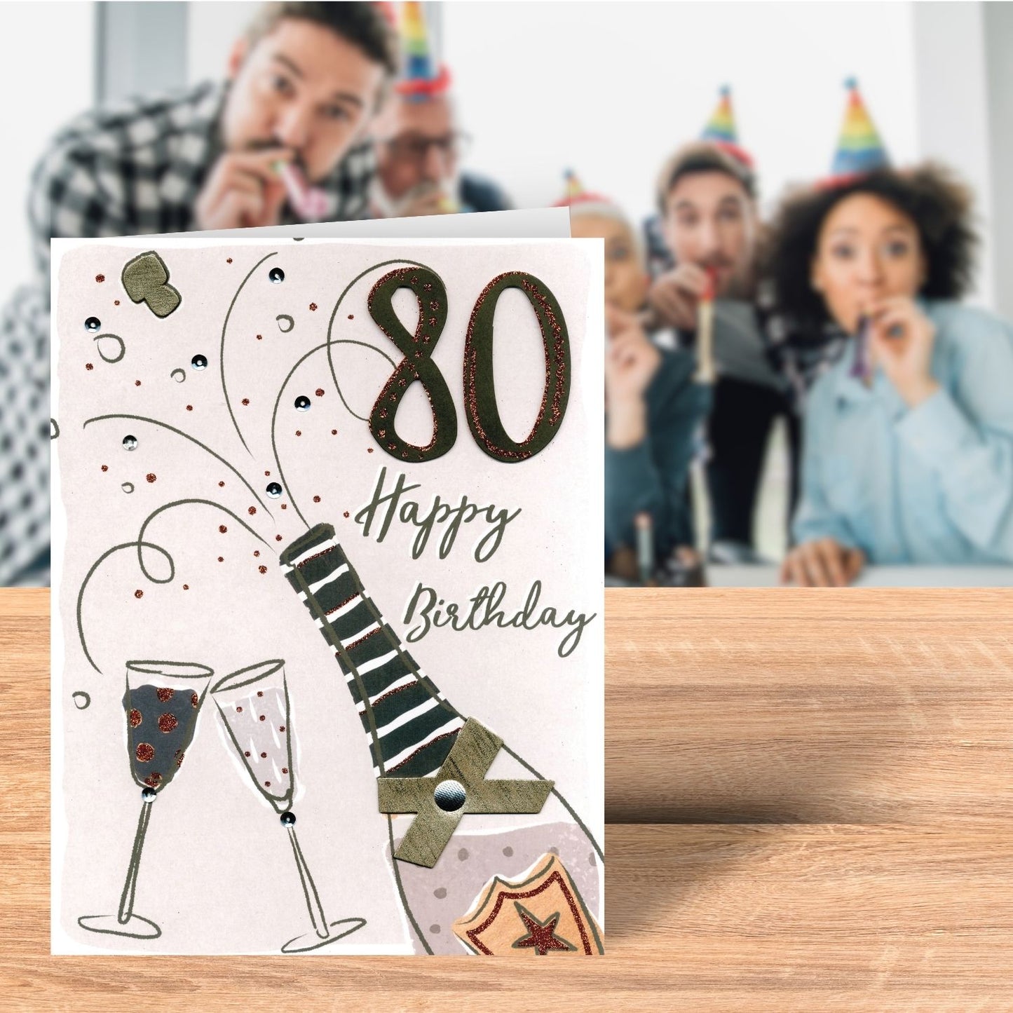 On Your 80th Birthday Gigantic Greeting Card A4 Sized Cards