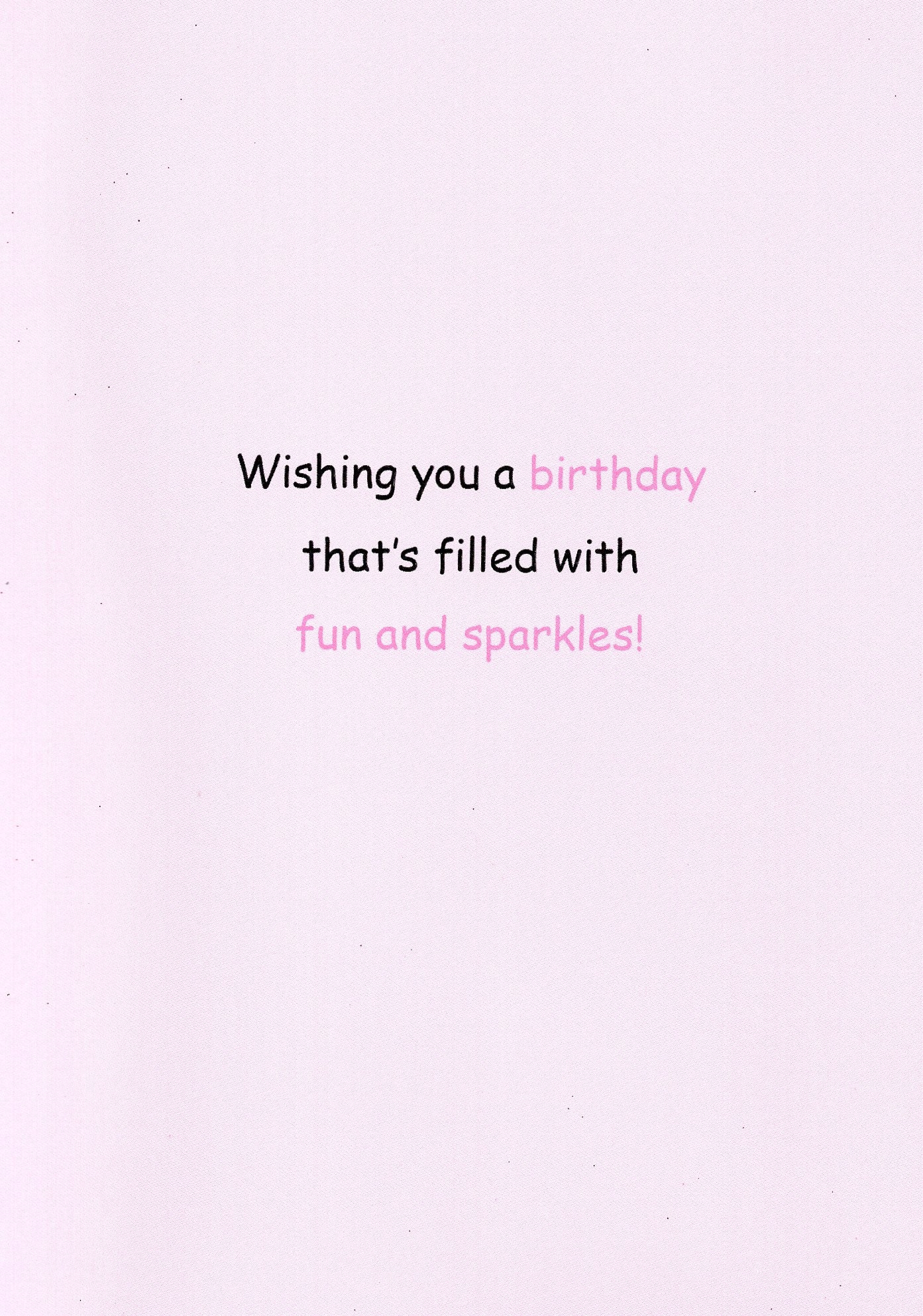 Magical Birthday Girls 4th Birthday Greeting Card