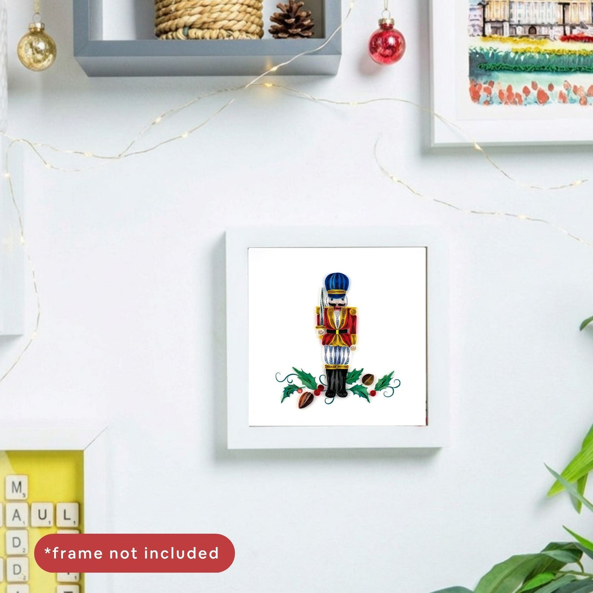 Quilling Christmas Card The Nutcracker Quilled Art Hand-Finished Design