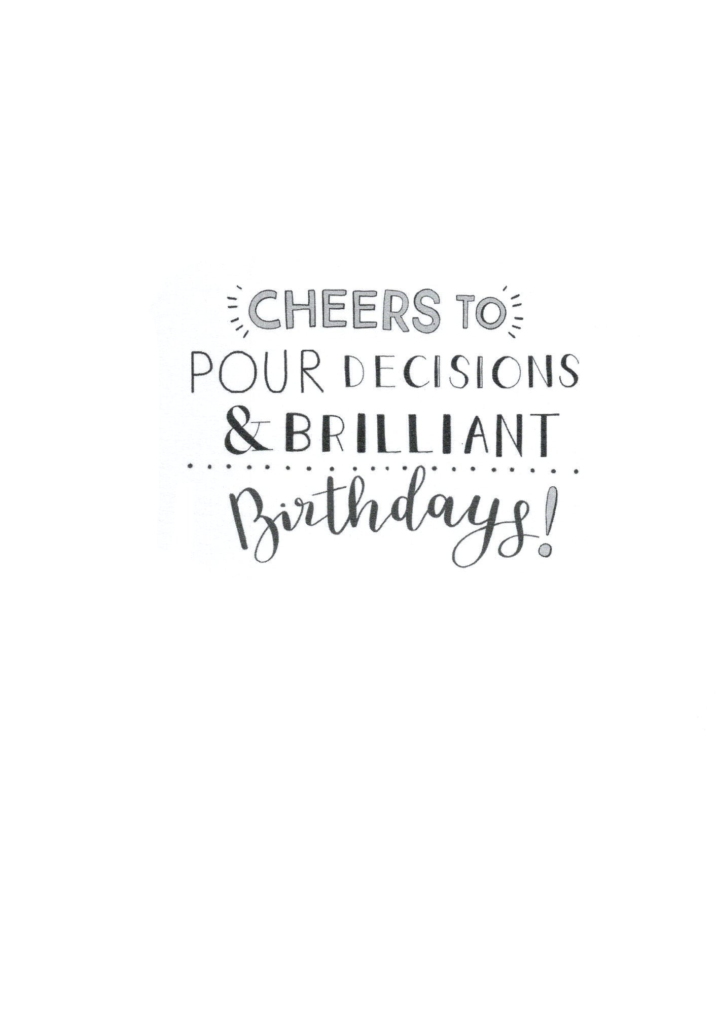 Happy Birthday To My Partner In Wine Greeting Card