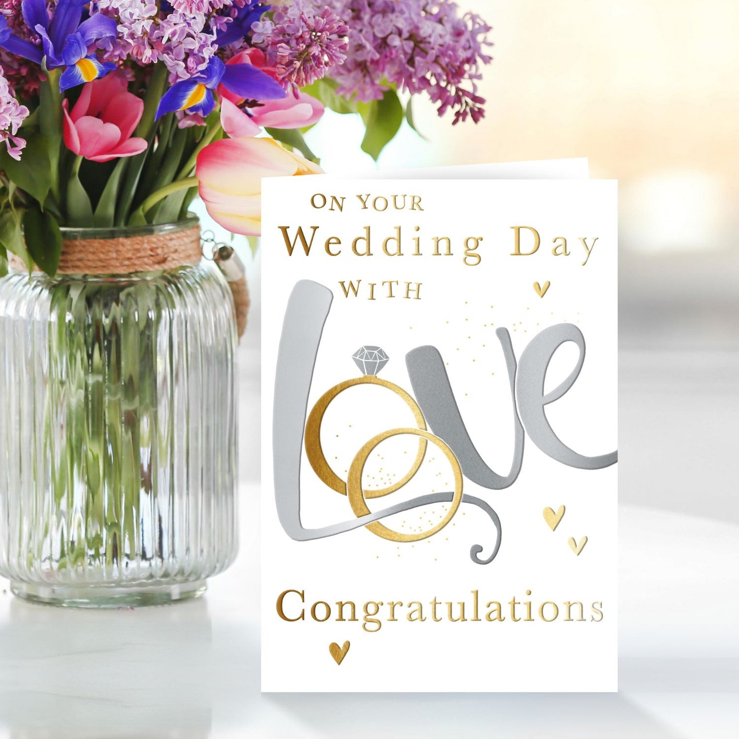 Congratulations On Your Wedding Day True Love Forever! Wedding Greeting Card