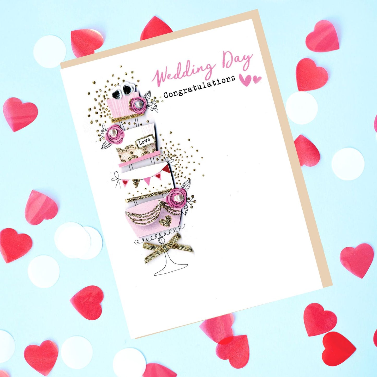 Wedding Day Congratulations Irresistible Greeting Card