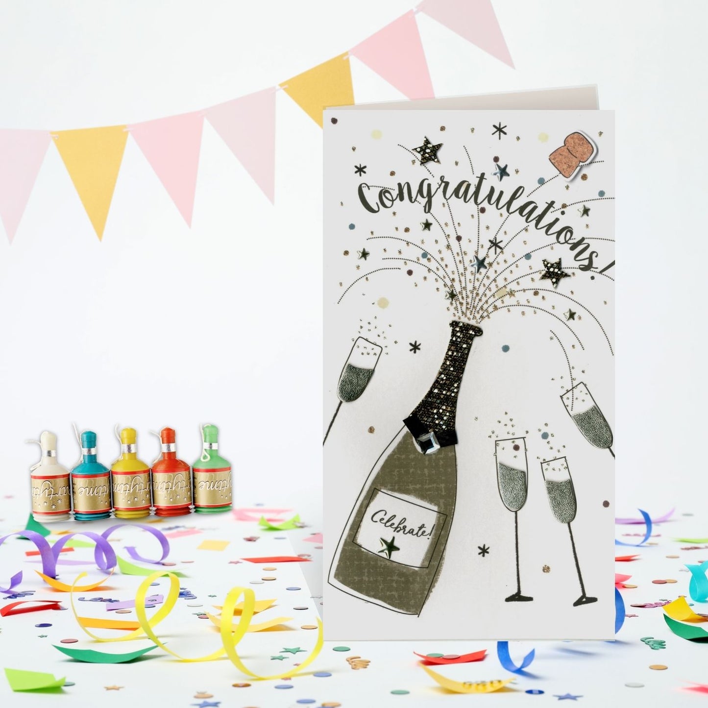 General Congratulations Greeting Card Hand-Finished