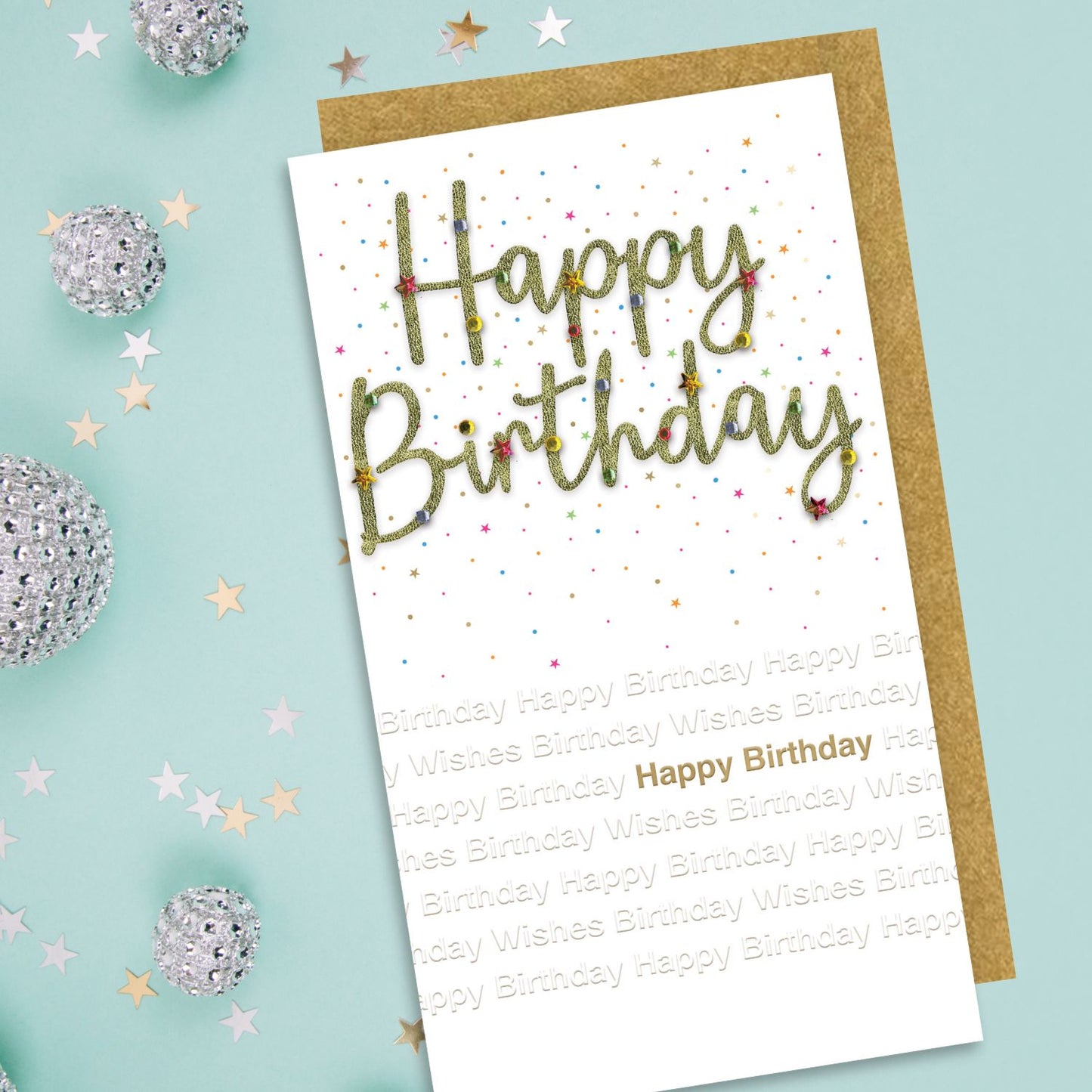 Happy Birthday Gold-tastic Birthday Hand-Finished Champagne Birthday Card