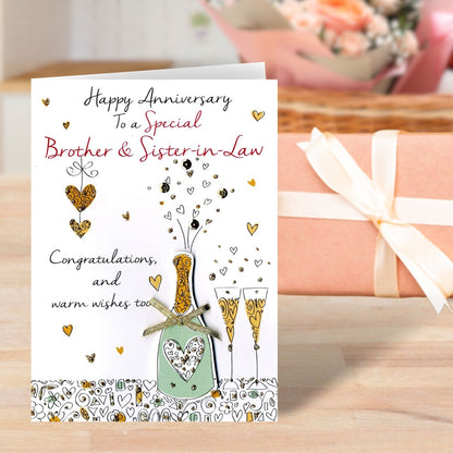 Brother & Sister-In-Law Anniversary Greeting Card
