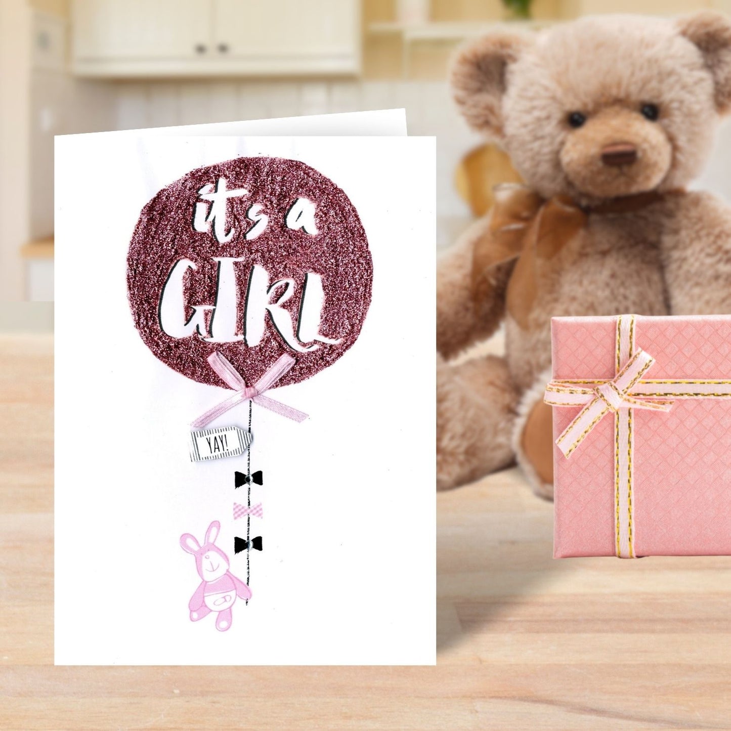 It's A Girl New Baby Greeting Card