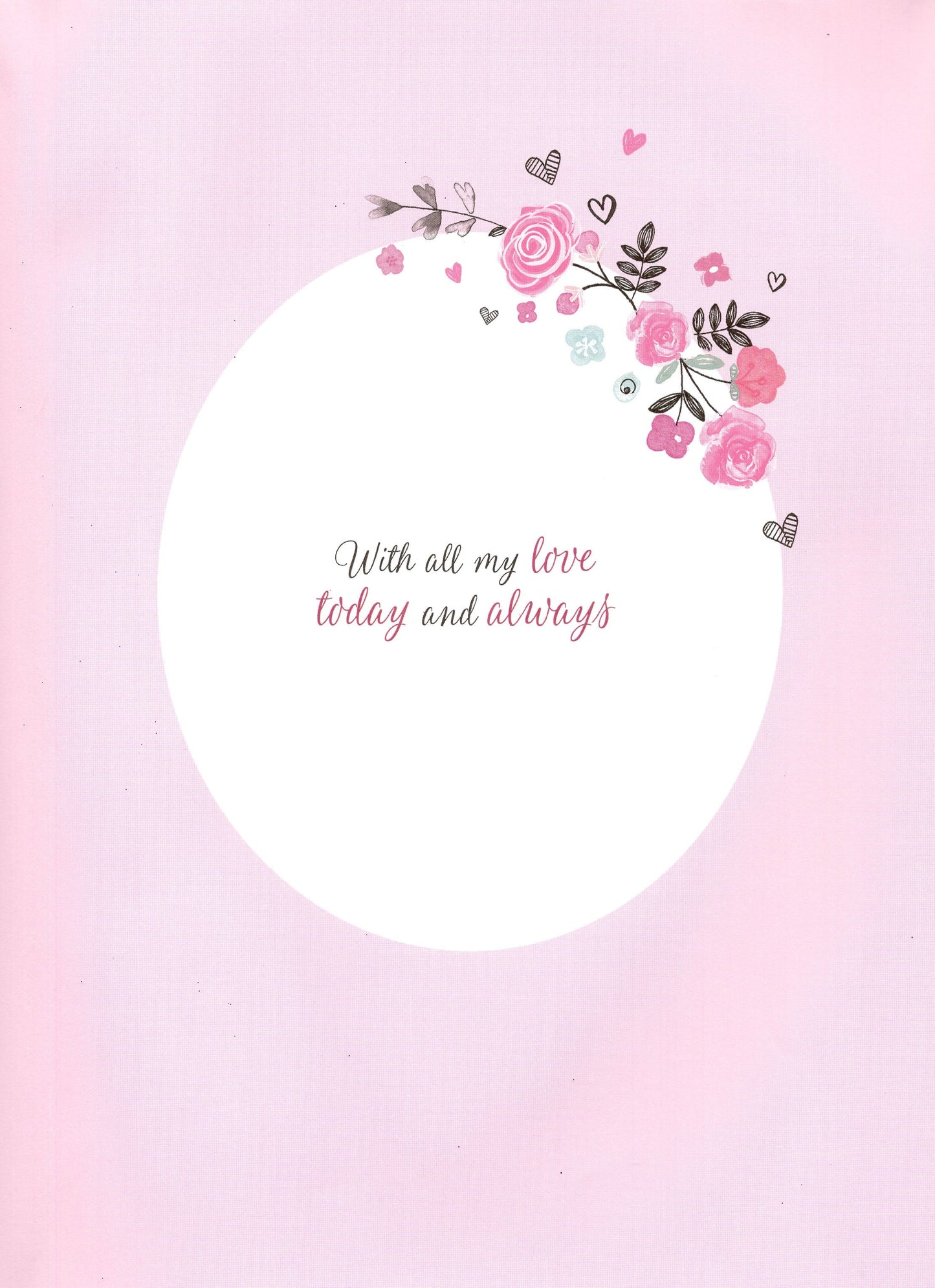To The One I Love Happy Birthday Luxury Lavish Keepsake Greeting Card