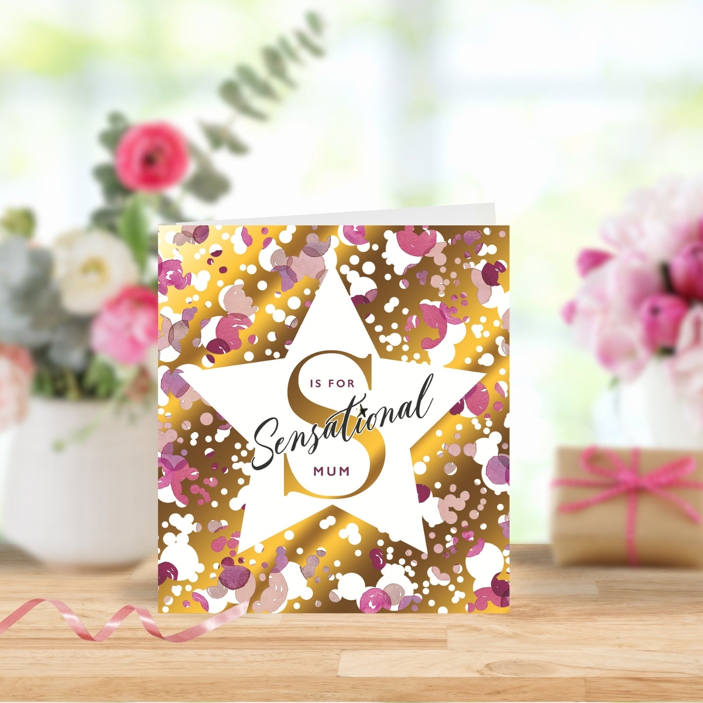 S Is For Sensational Mum Mother's Day Greeting Card