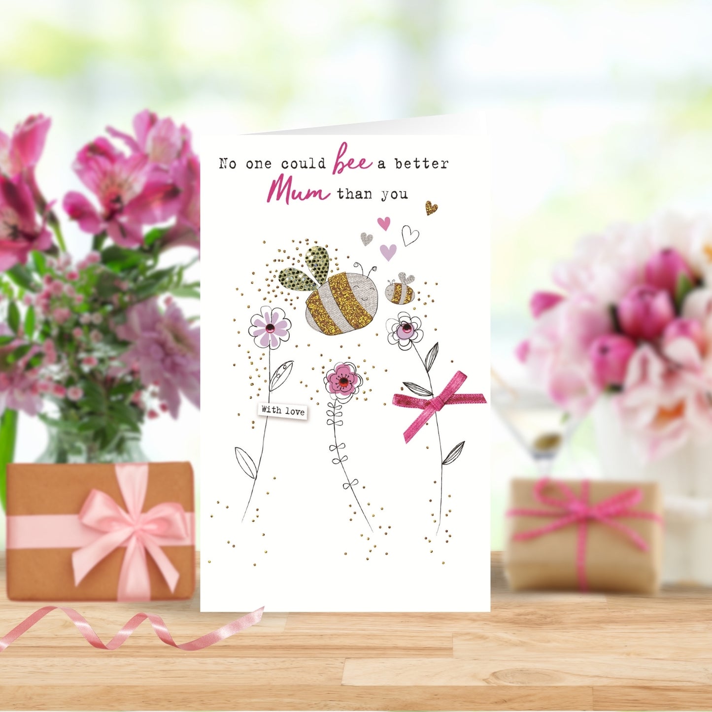 Embellished No One Can Bee A Better Mum Mother's Day Greeting Card