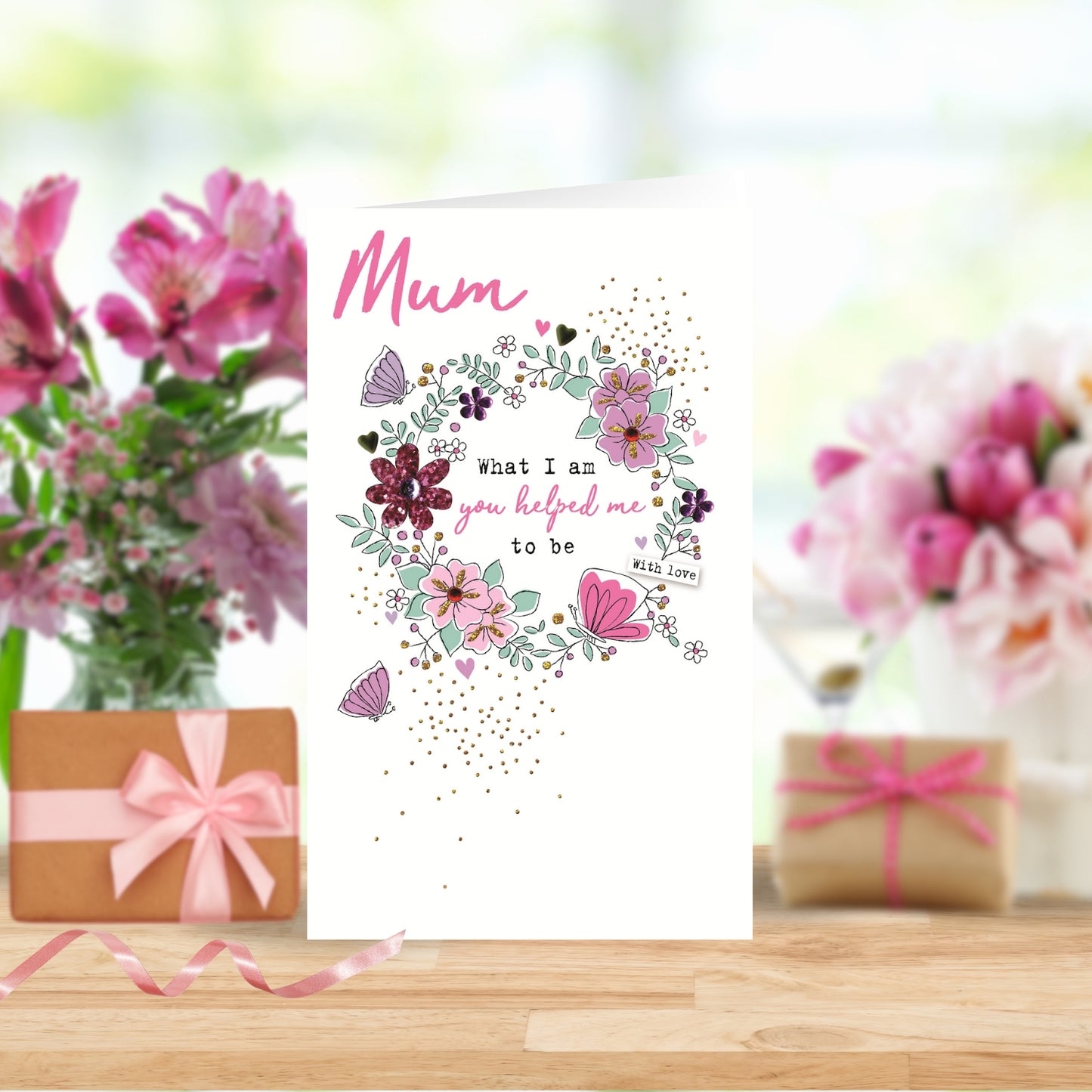 Embellished Helped Me To Be What I Am Mother's Day Greeting Card
