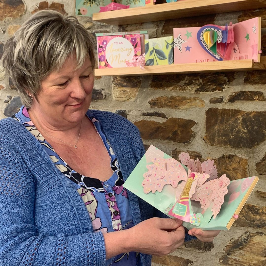 Pop Up Card & Chocolate Gift Box Lovely Bubbly Mum Mother's Day Card & Gift