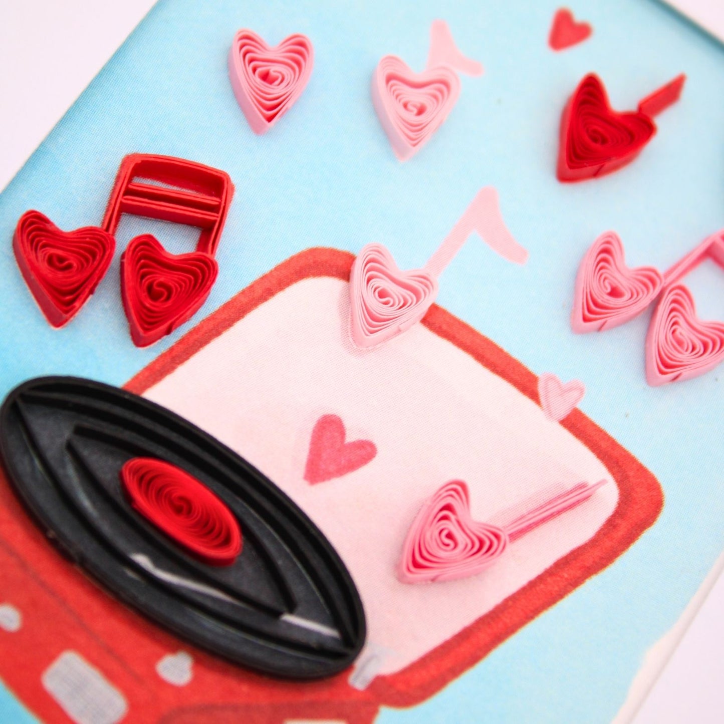 Origamo Love Music Mini Quilled Handmade Greeting Card For Any Occasion