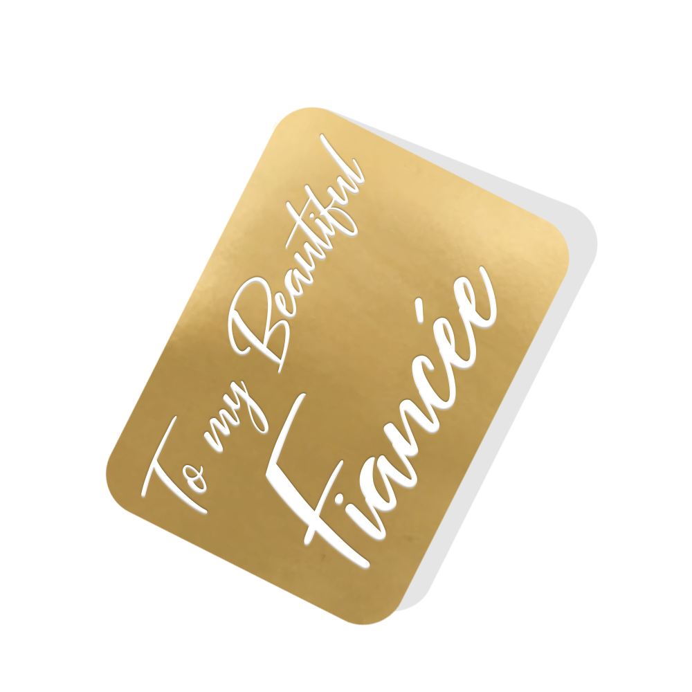 To My Fiancee With Love Happy Easter Pop Up Greeting Card
