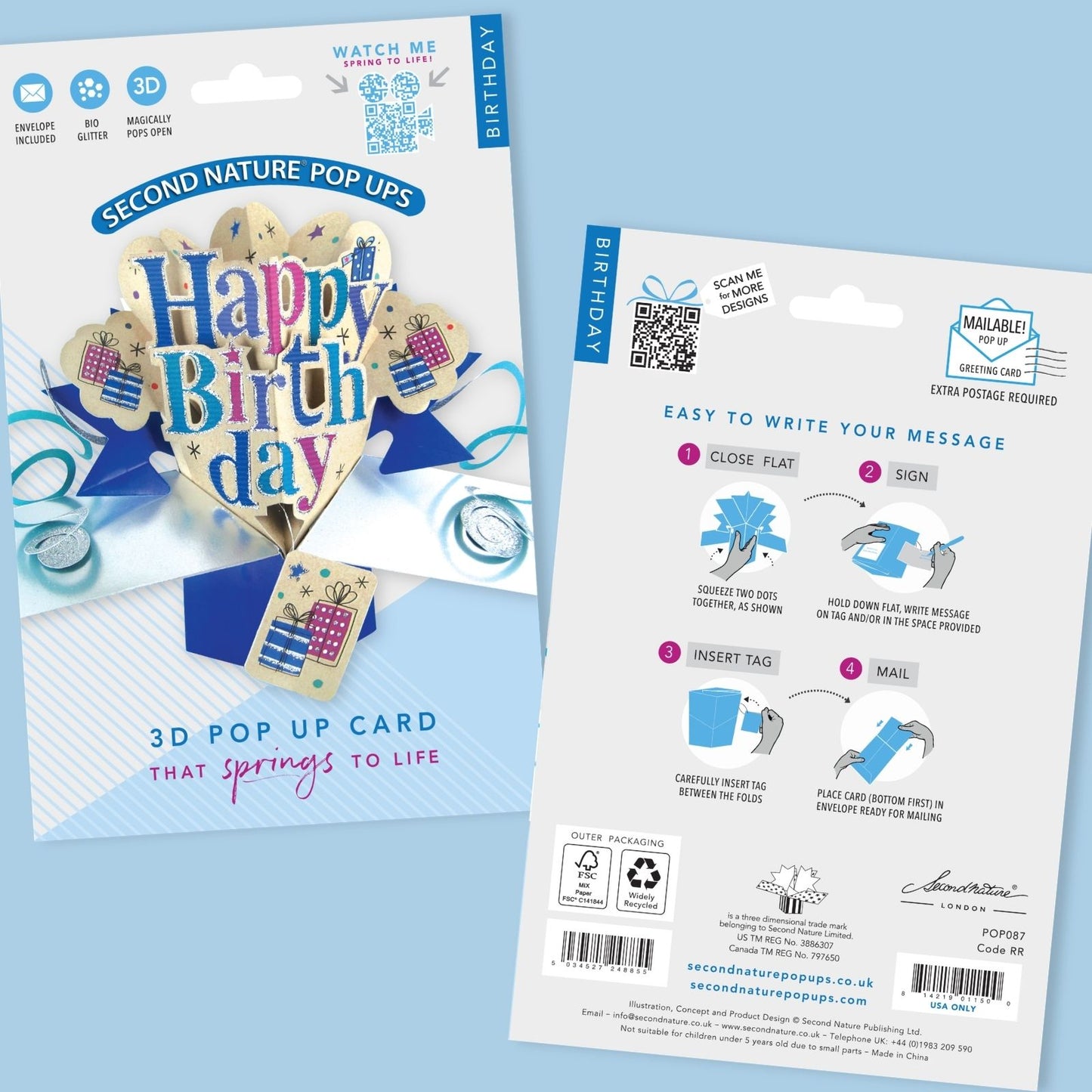Happy Birthday Pop-Up Greeting Card | Pop Up Cards | Birthday Cards