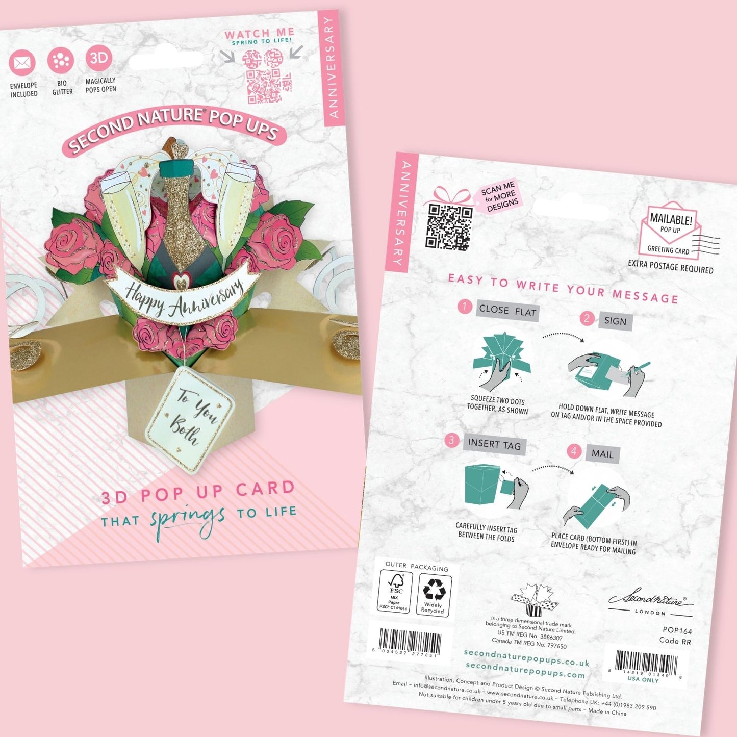 Happy Anniversary Pop-Up Greeting Card