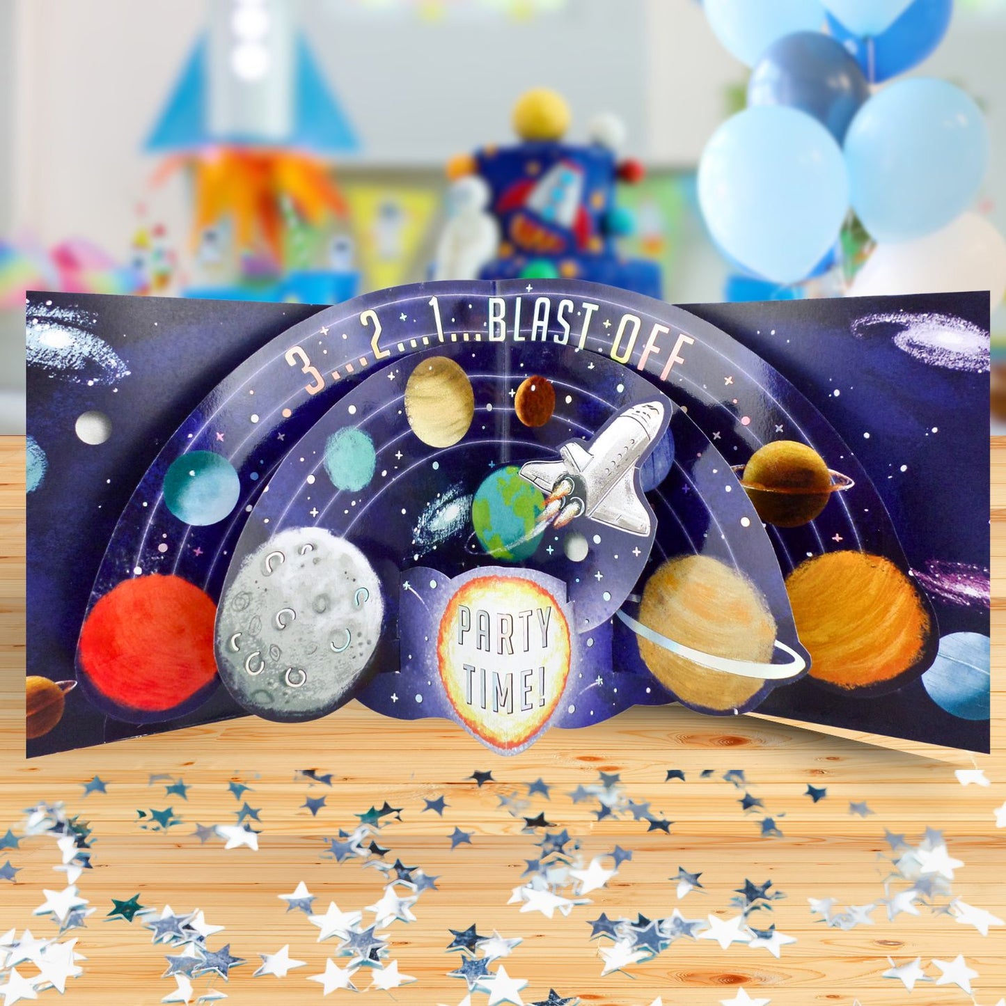Have A Cosmic Birthday Rocket Adventure Awaits! 3D Pop Up Birthday Card