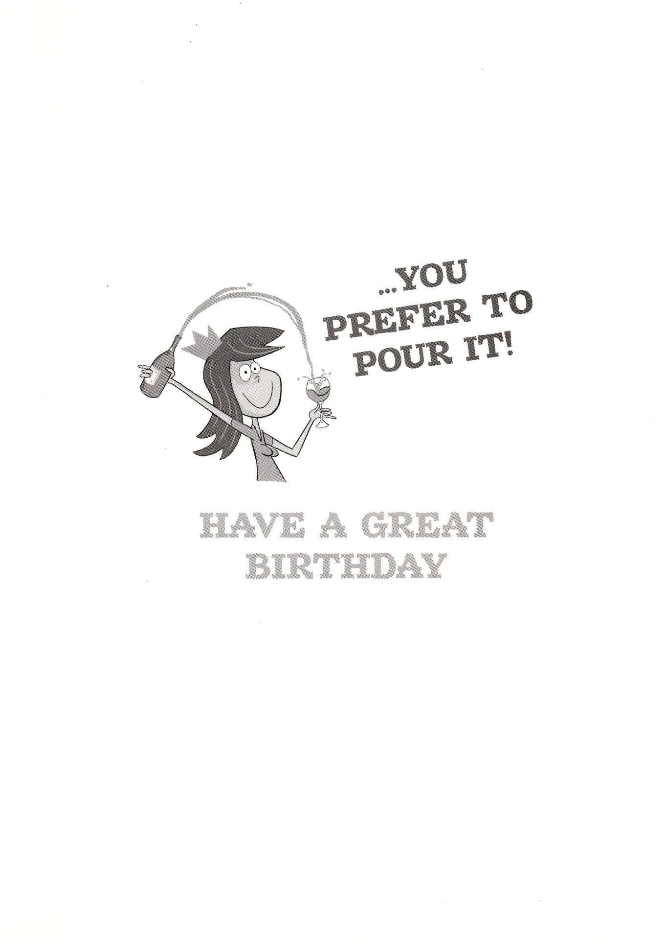 Birthday Girl Bottled Up Humour Birthday Card