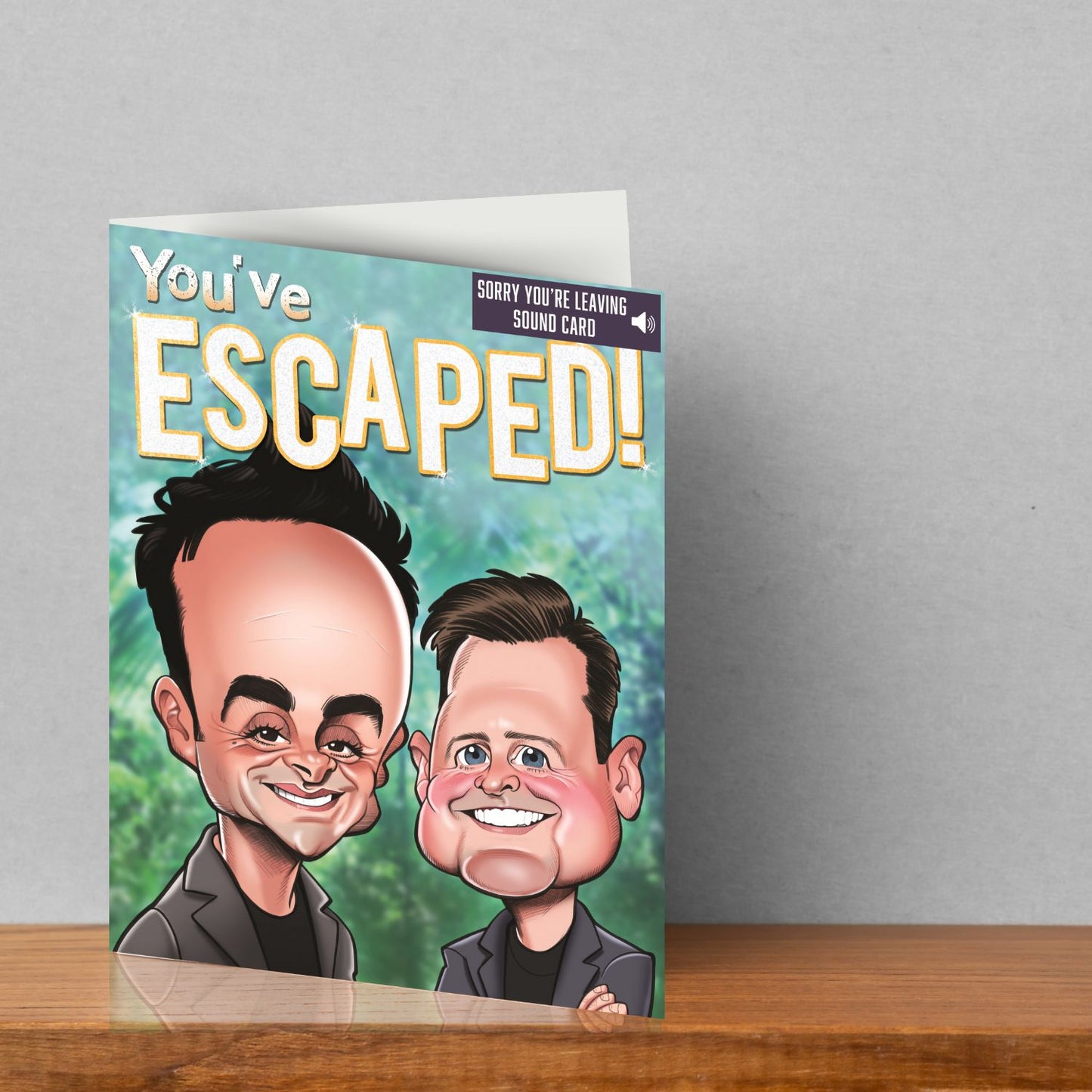Ant & Dec Sorry You're Leaving Large Greeting Sound Card Blank Inside