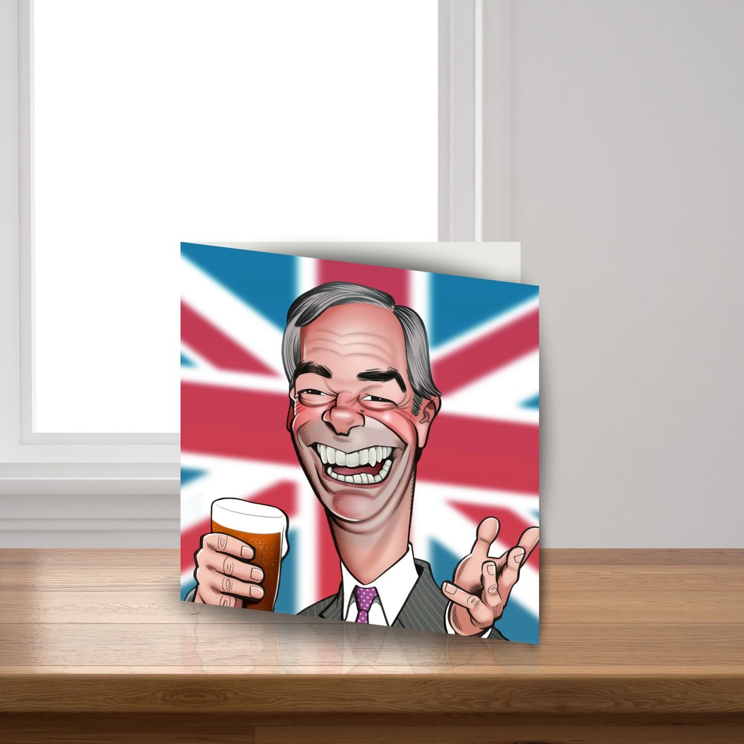 Nigel Farage Birthday Greeting Sound Card Blank Inside