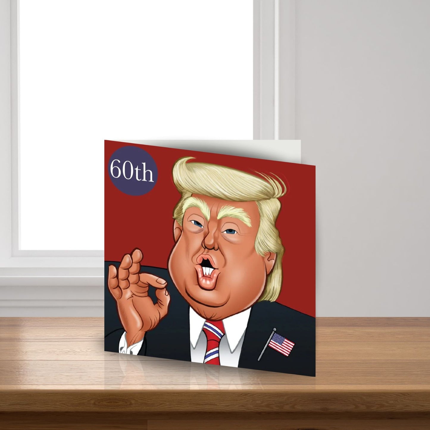 Donald Trump 60th Birthday Greeting Sound Card Blank Inside