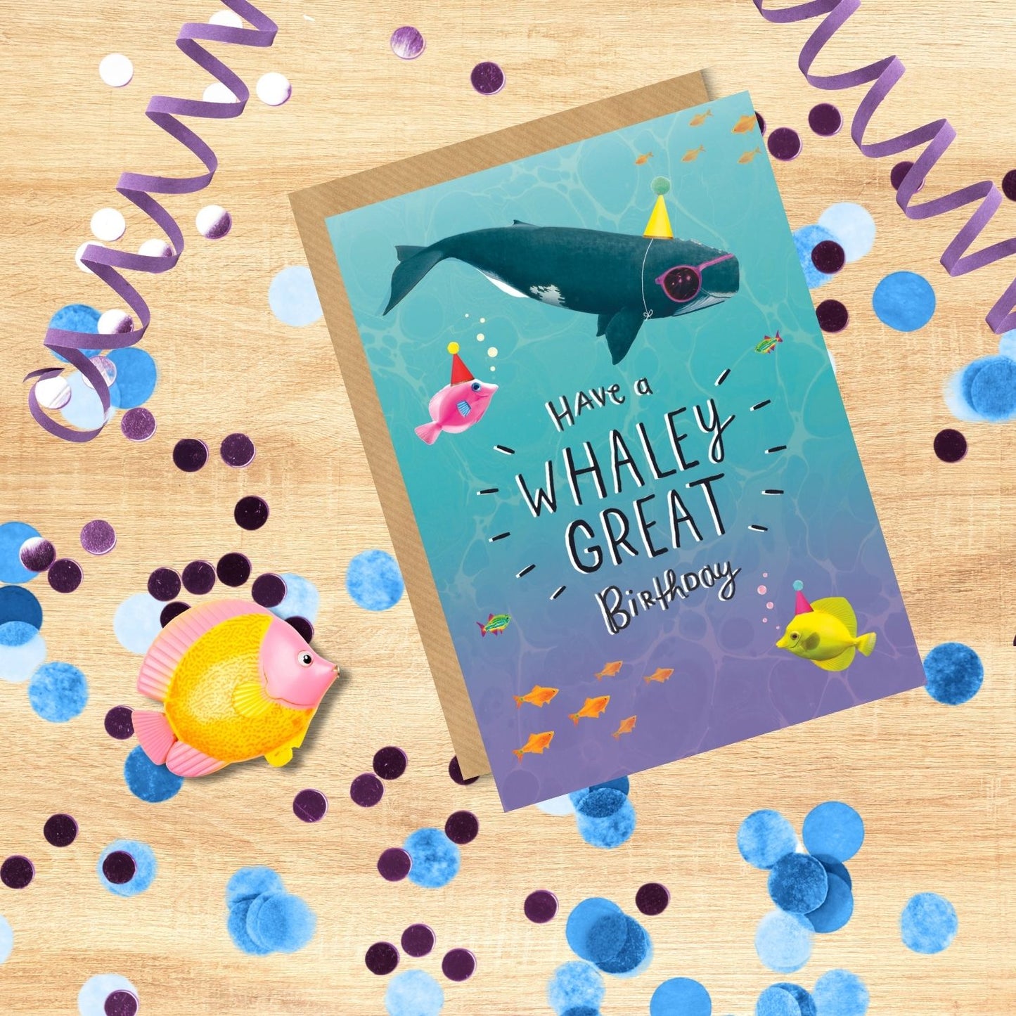 Scribbler Have A Whaley Great Birthday Party Whale Funny Birthday Card