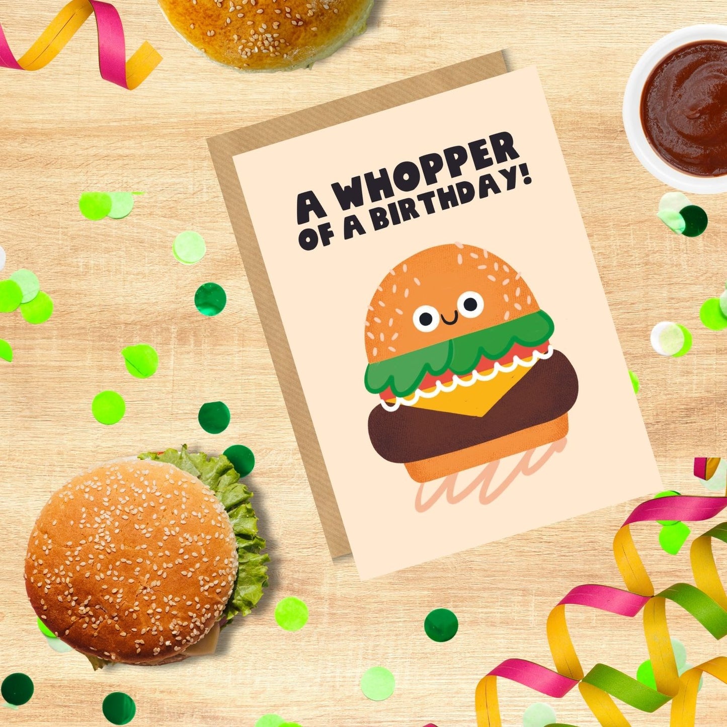 Scribbler Whopper Of A Birthday! Fun Feast Fiesta! Funny Birthday Card