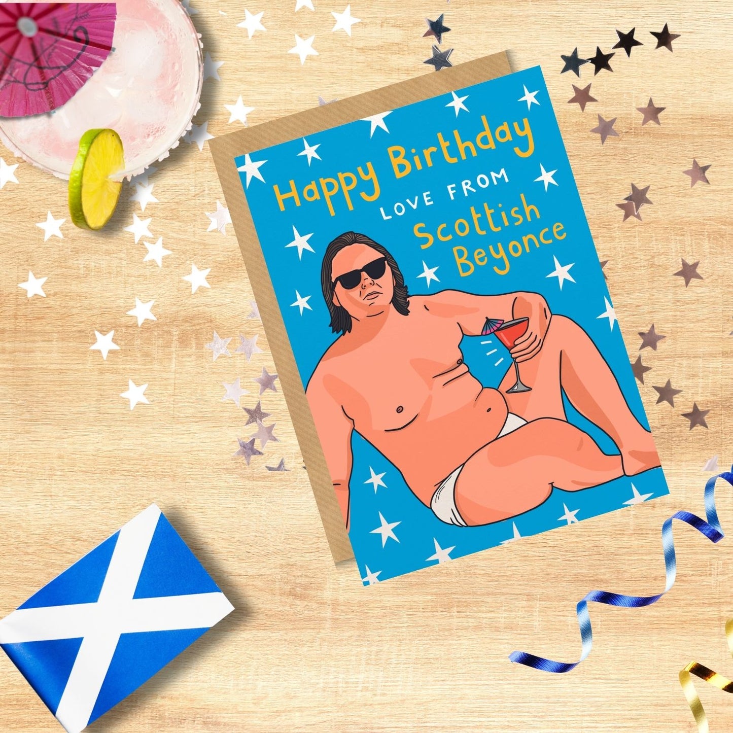 Scribbler Happy Birthday From Scottish Beyonce Funny Birthday Card