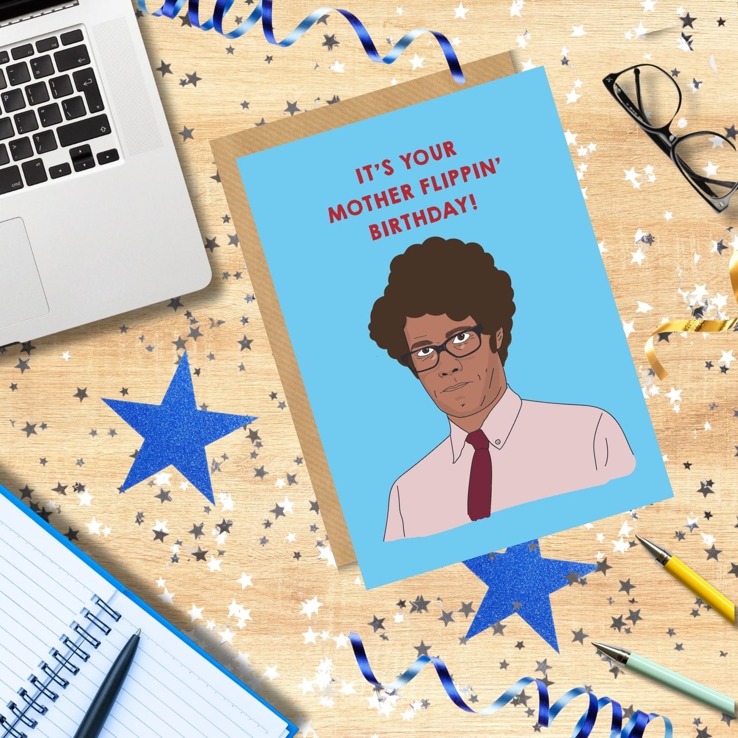 Scribbler It's Your Mother Flippin' Birthday! Funny Birthday Card