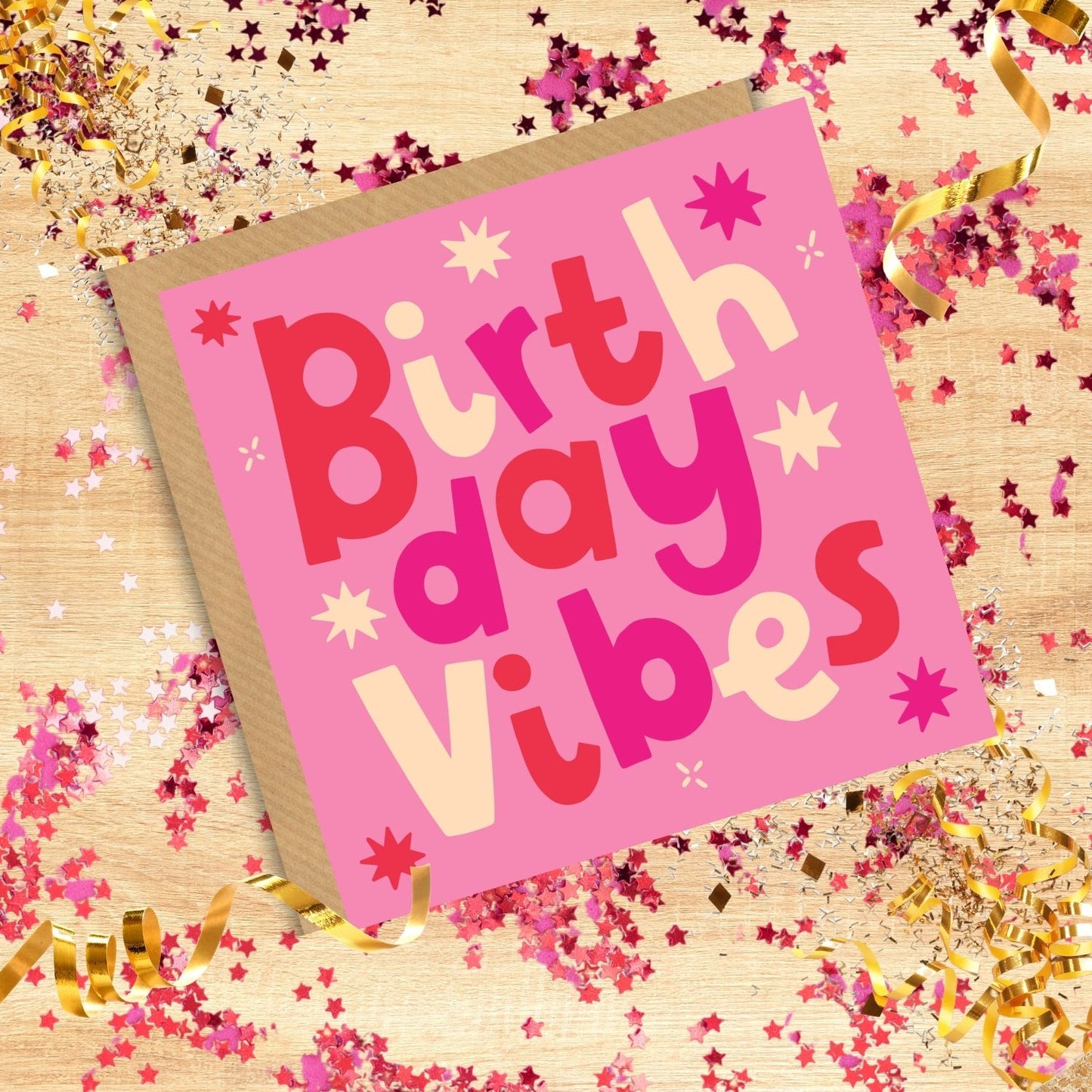 Scribbler Pink Birthday Vibes Birthday Bash-Tastic! Fun Birthday Card