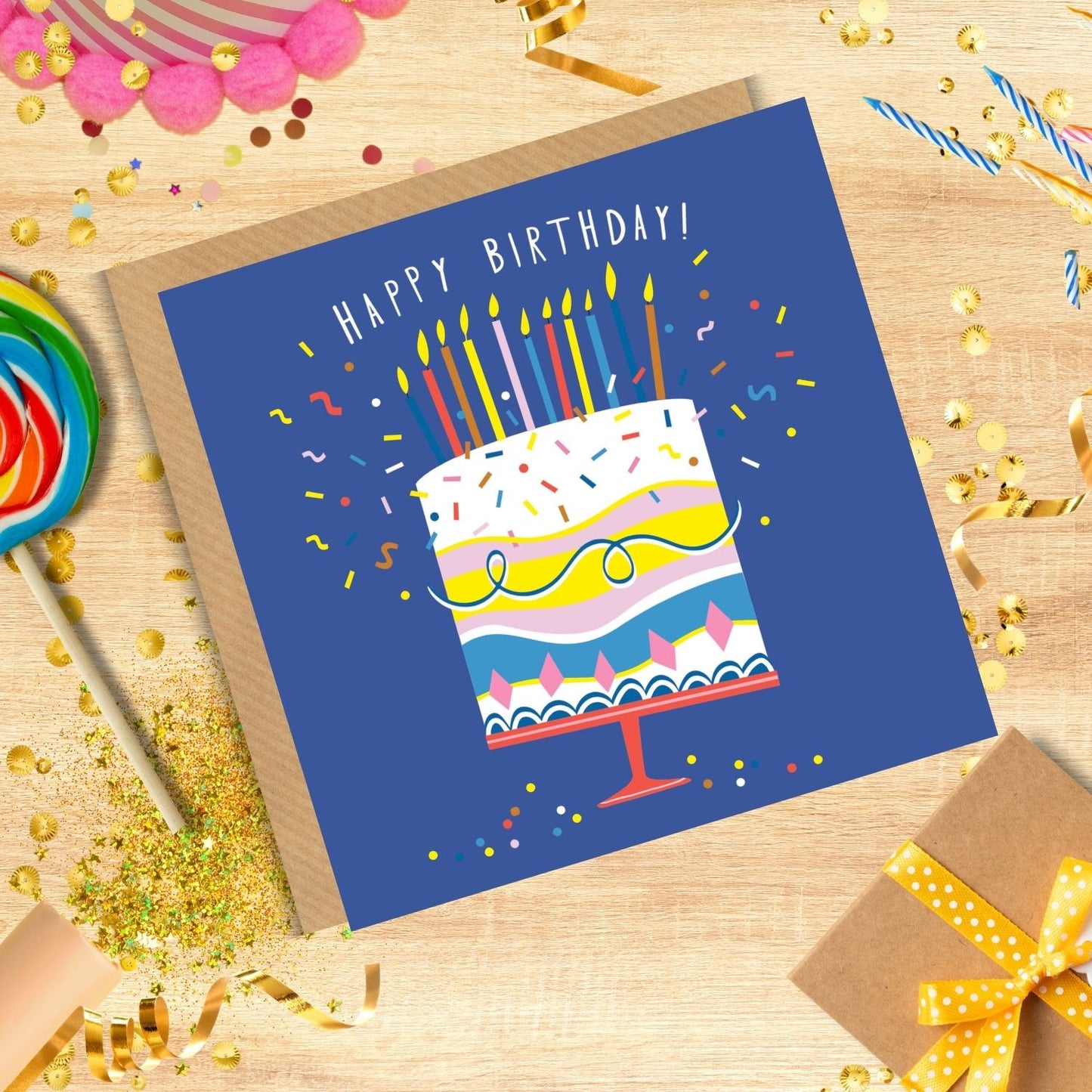 Scribbler Happy Birthday Cake Party In Cake! Funny Birthday Card
