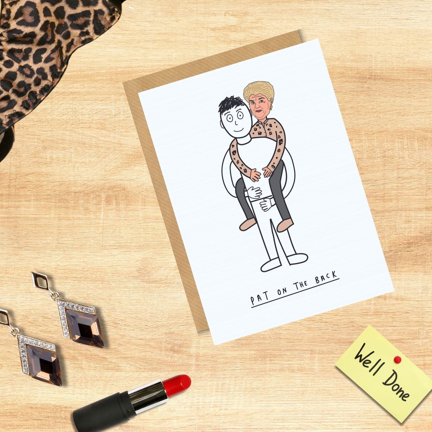 Scribbler Pat On The Back Funny Congratulations Well Done Greeting Card