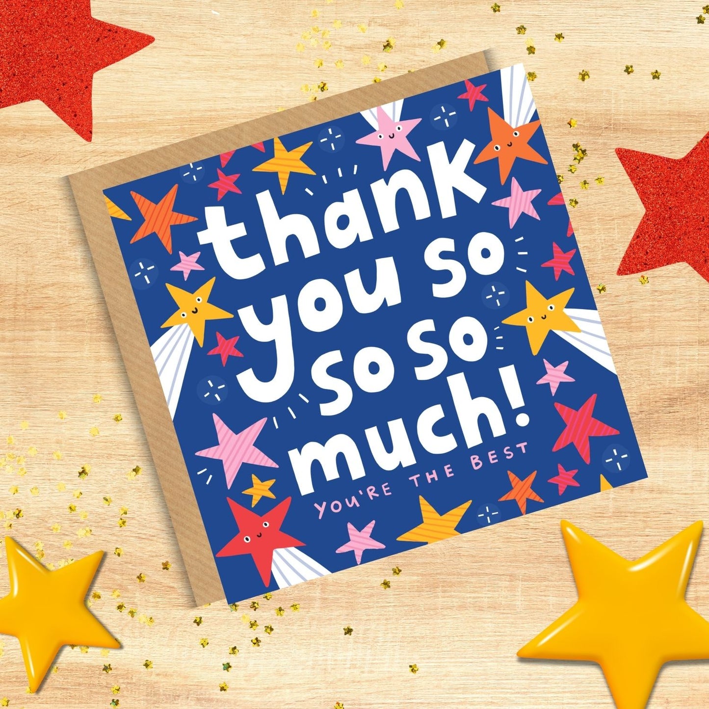 Scribbler Thank You So Much Magical Contemporary Thank You Greeting Card