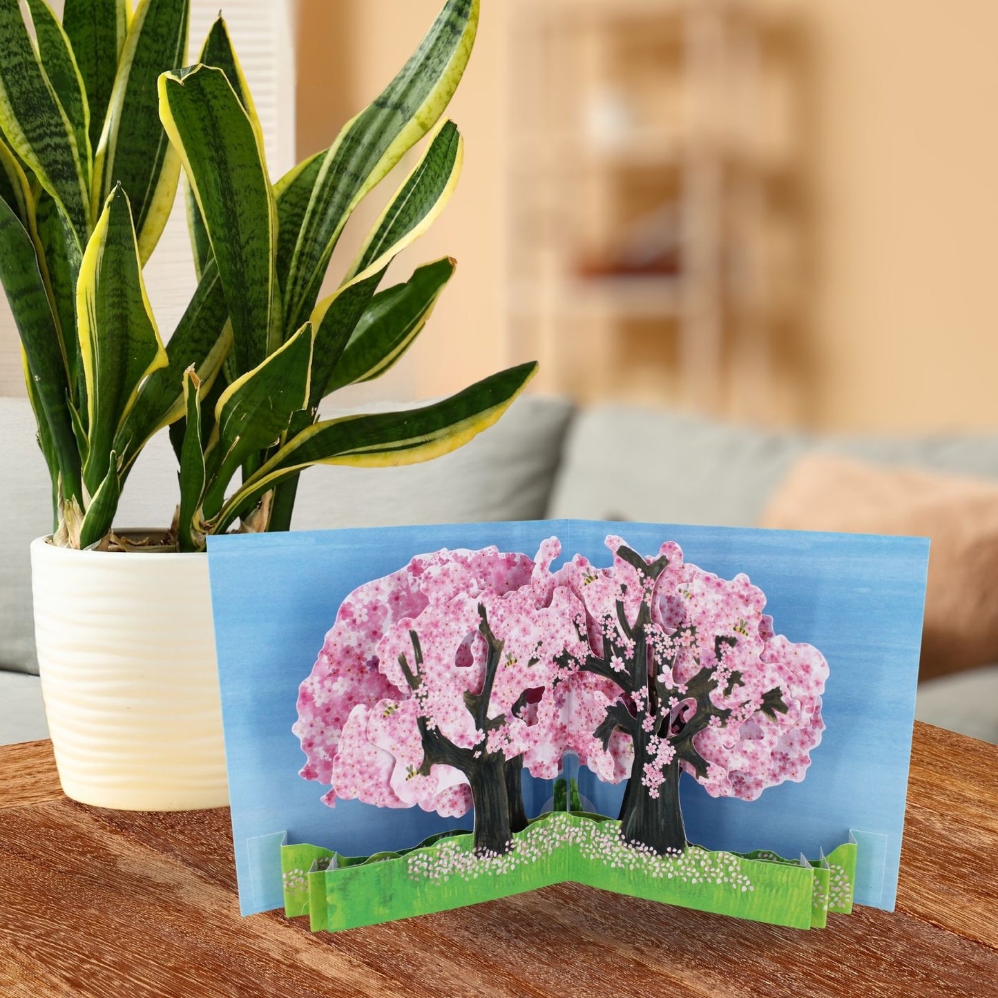 2toTango 3D Pop Up Card Cherry Blossom Greeting Card Any Occasion