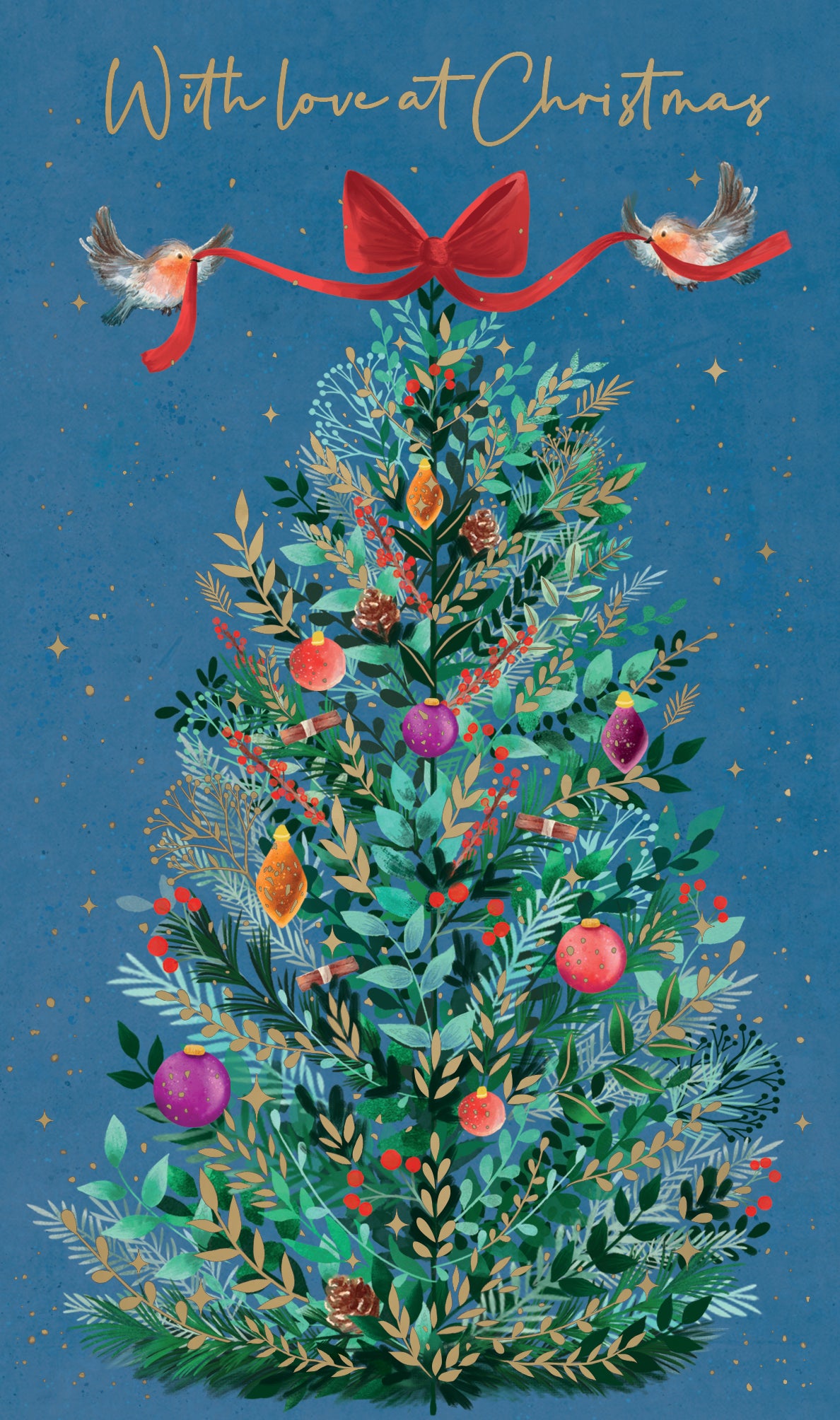 Traditional Christmas Tree Christmas Money Wallet Gift Card – Love