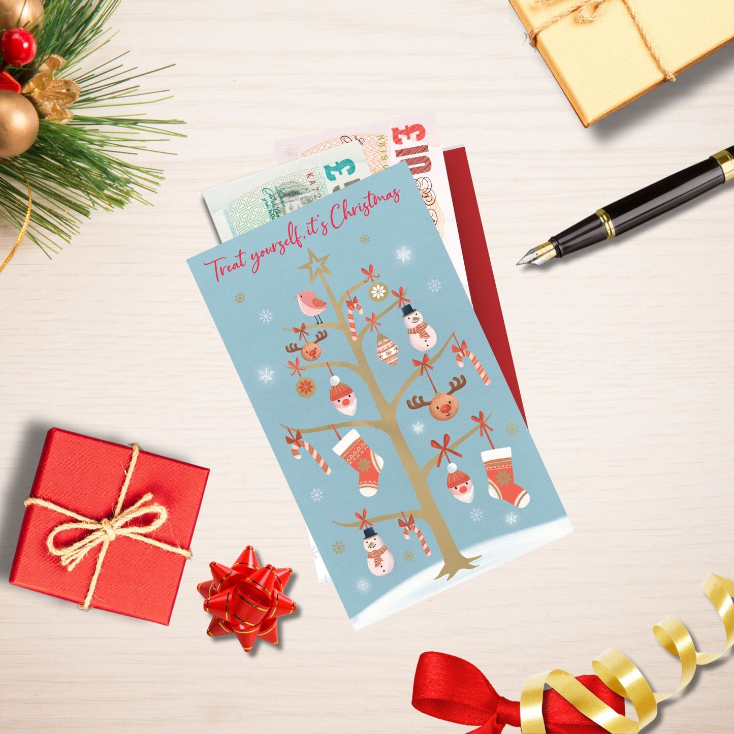 Modern Christmas Tree Christmas Money Wallet Gift Card