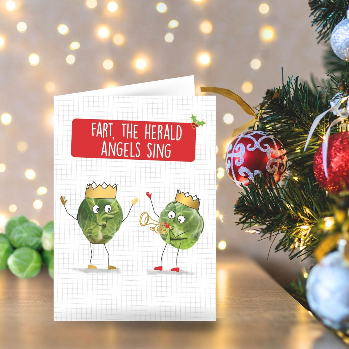 Quitting Hollywood Christmas Card Herald Angels Sing Funny Card