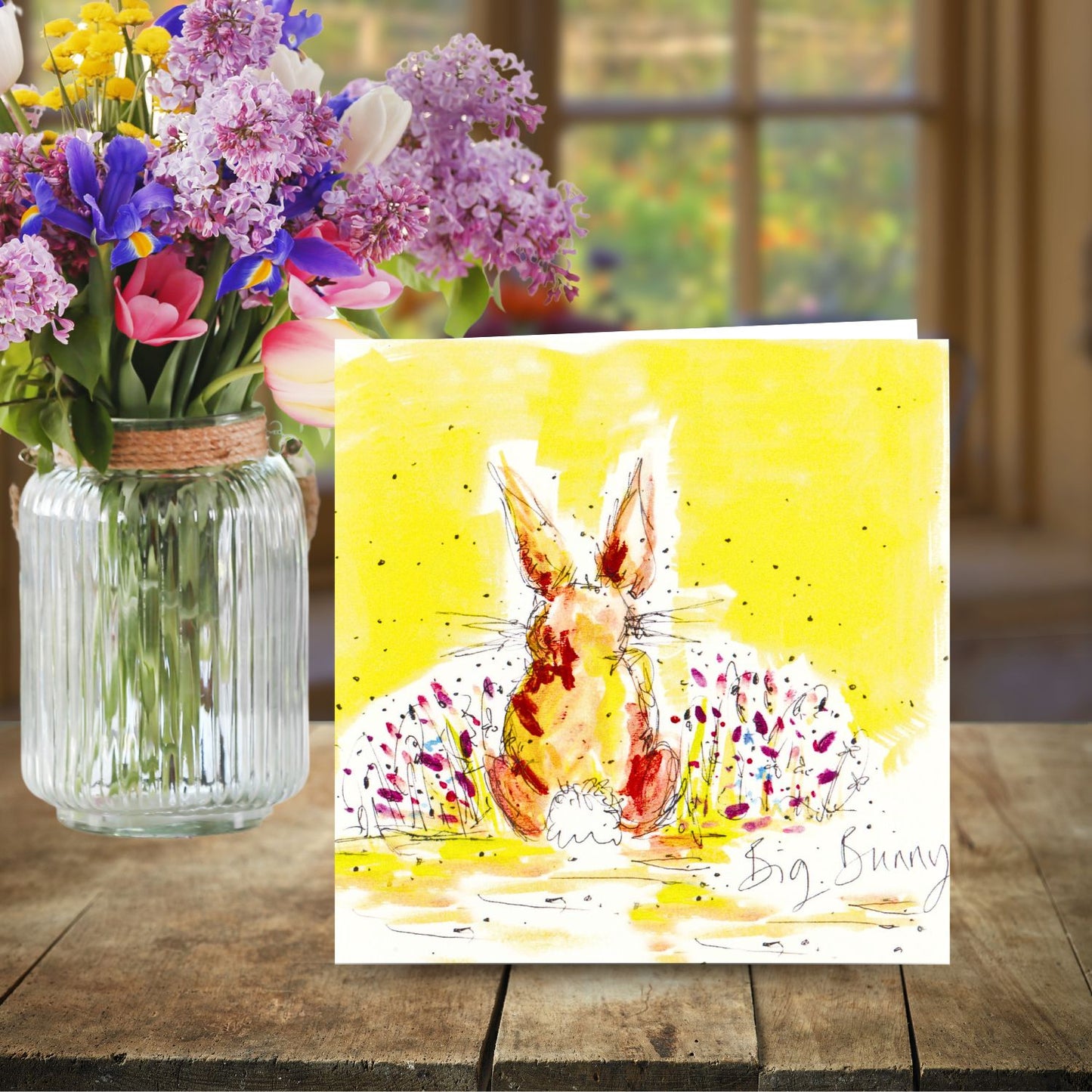 Tabitha Corbett 'Big Bunny' Bunnytastic Fun! Artistic Easter Greeting Card
