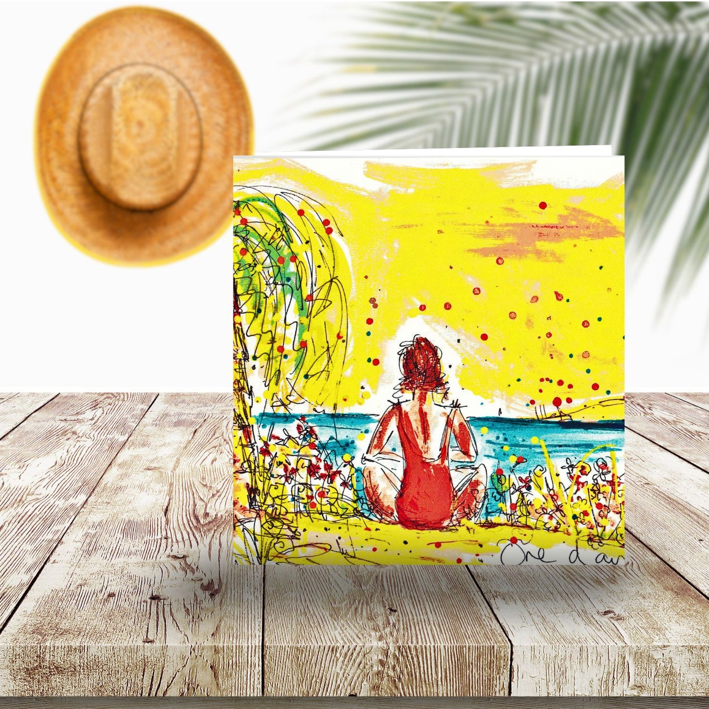 Tabitha Corbett 'One Day' Island Dreams Ahead! Artistic Greeting Card