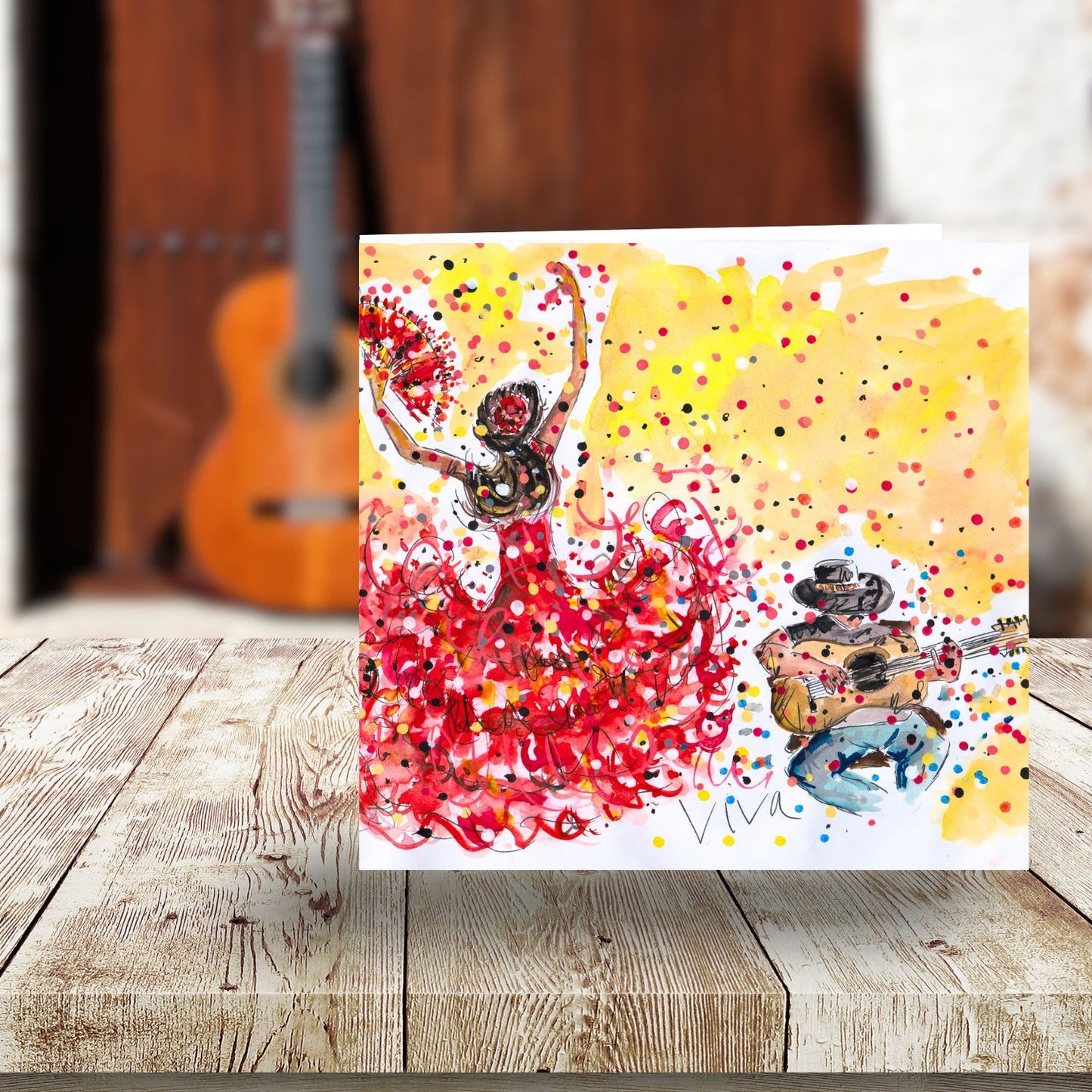 Tabitha Corbett 'Viva' Music Friends Forever Artistic Greeting Card